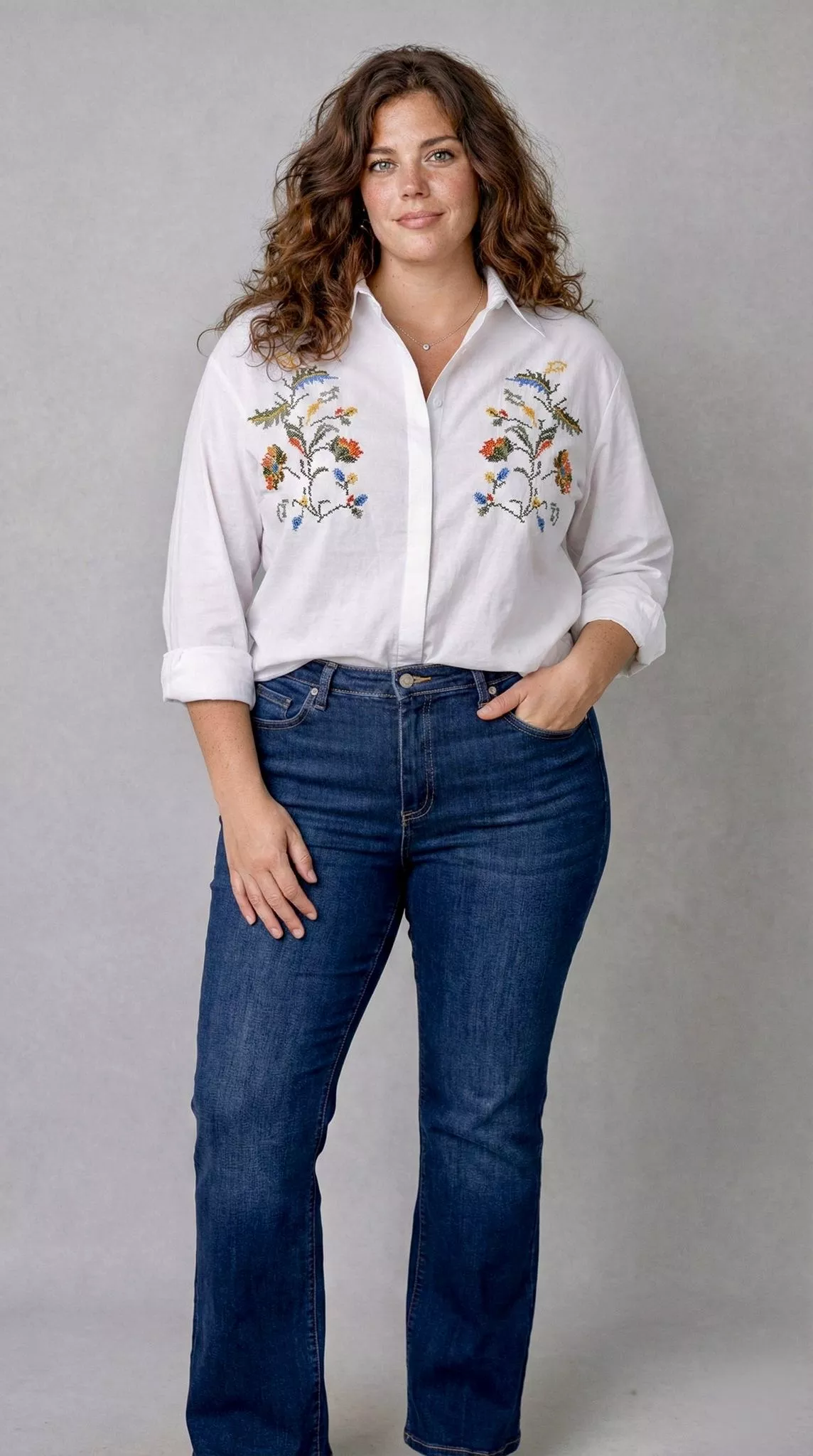 CHEMISE YARA – MINA ROSA – GRANDE TAILLE TU 50–54