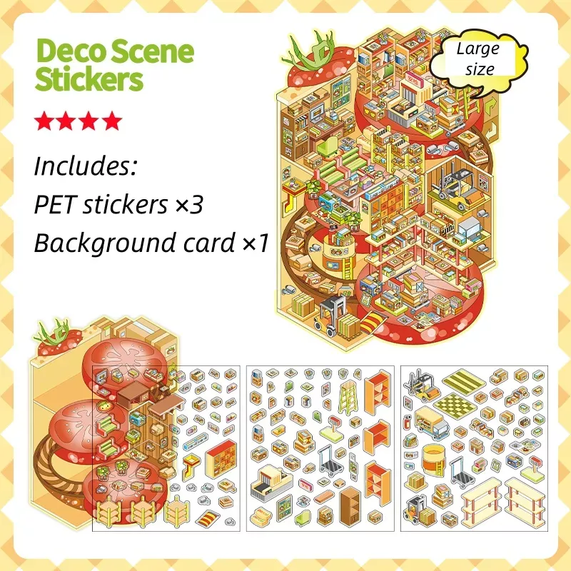 COZY STICKERS – SCÈNE 3D – USINE TOMATE