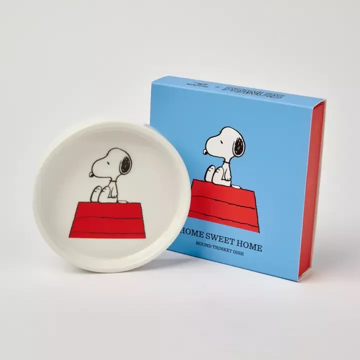 VIDE-POCHE / ASSIETTE À BIJOUX SNOOPY “HOME SWEET HOME” EN CÉRAMIQUE – PEANUTS x MAGPIE