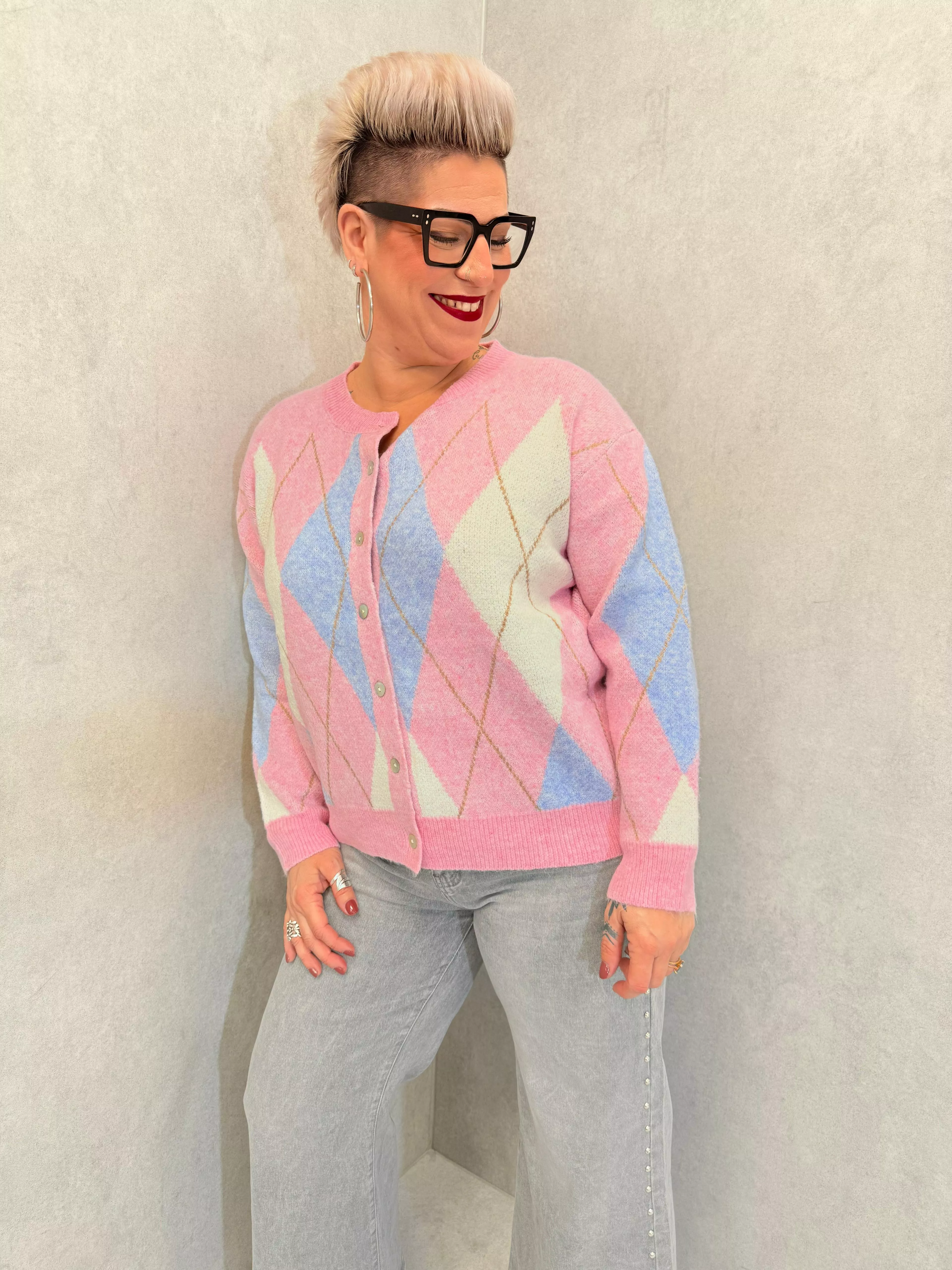 GILET JACQUARD – IN APRIL 1986 – GRANDE TAILLE 42–48