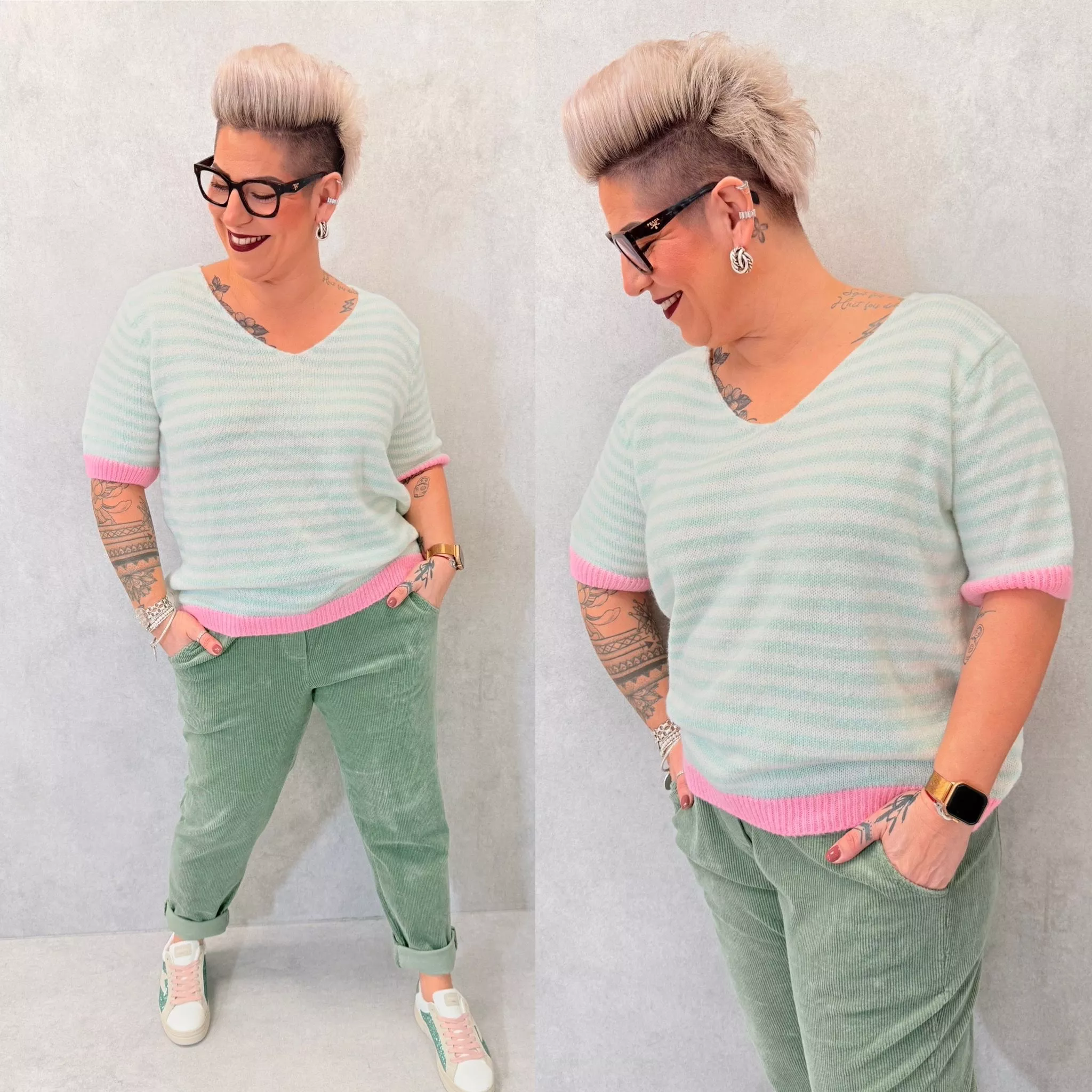 PANTALON VELOURS CÔTELÉ – C MÉLODIE – GRANDE TAILLE 44–48