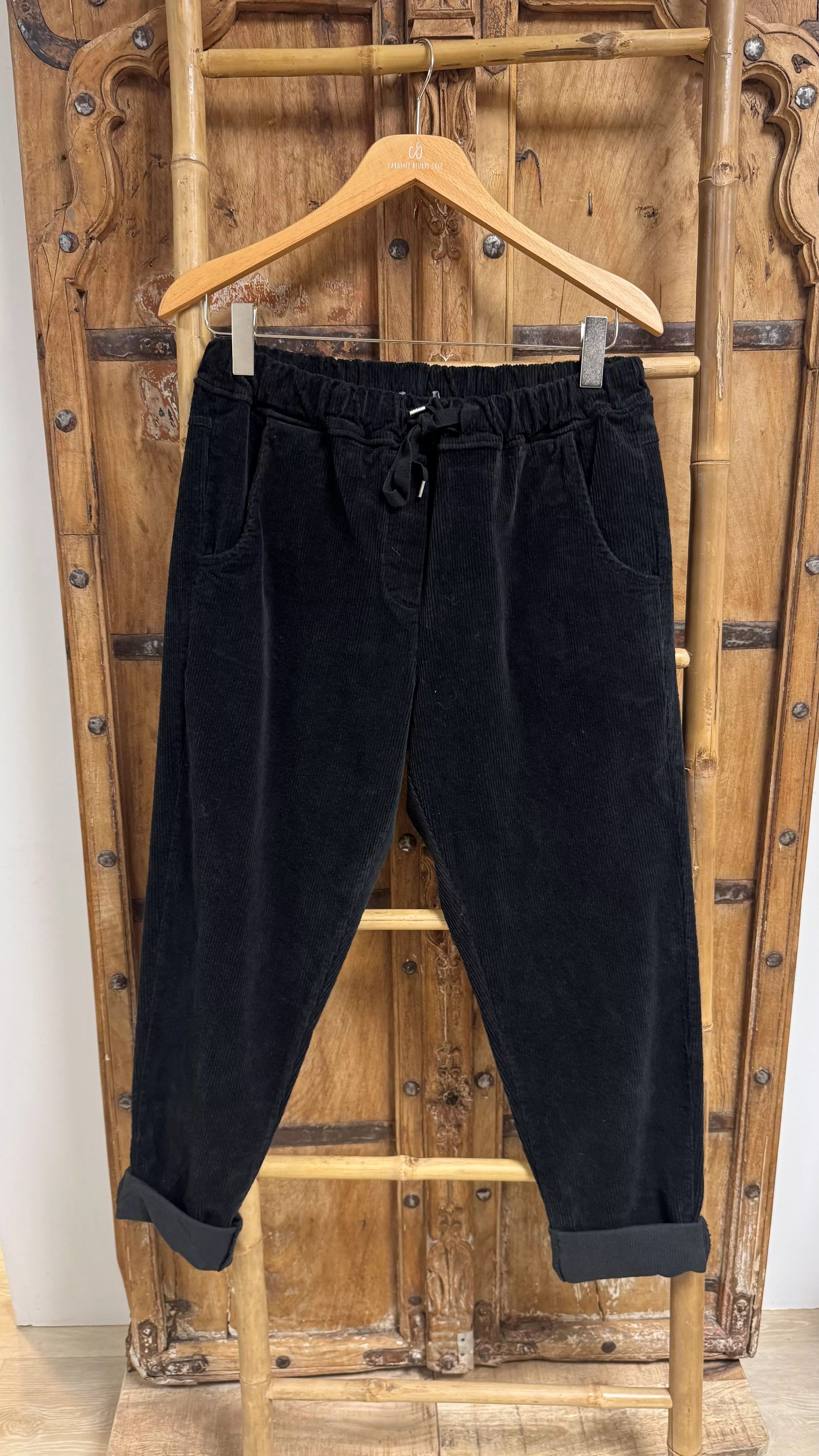 PANTALON VELOURS CÔTELÉ – C MÉLODIE – GRANDE TAILLE 44–48