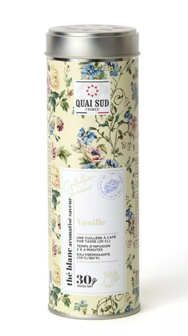 THÉ BLANC VANILLE 30G – QUAI SUD