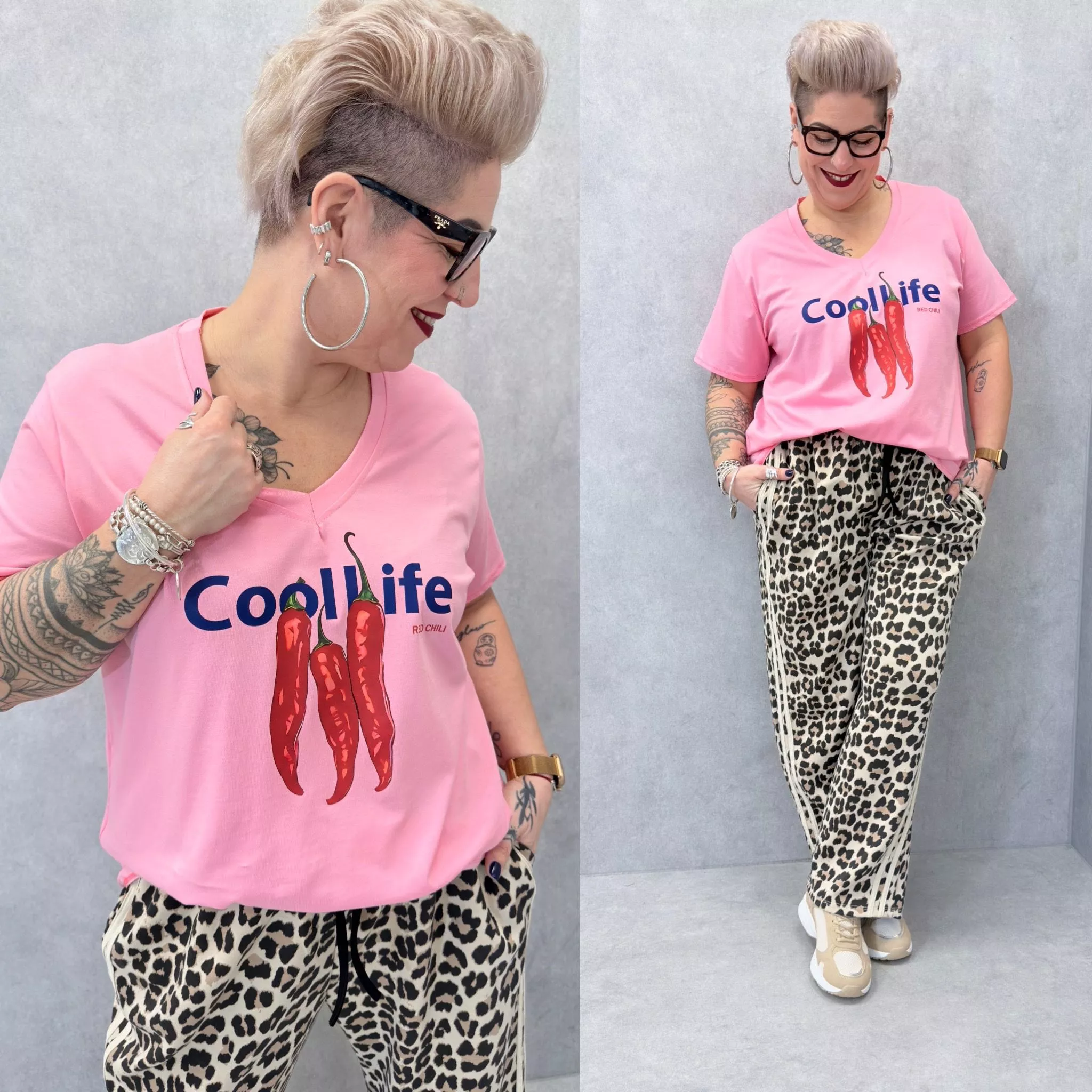 T-SHIRT RED CHILI – C MÉLODIE – GRANDE TAILLE 46–50