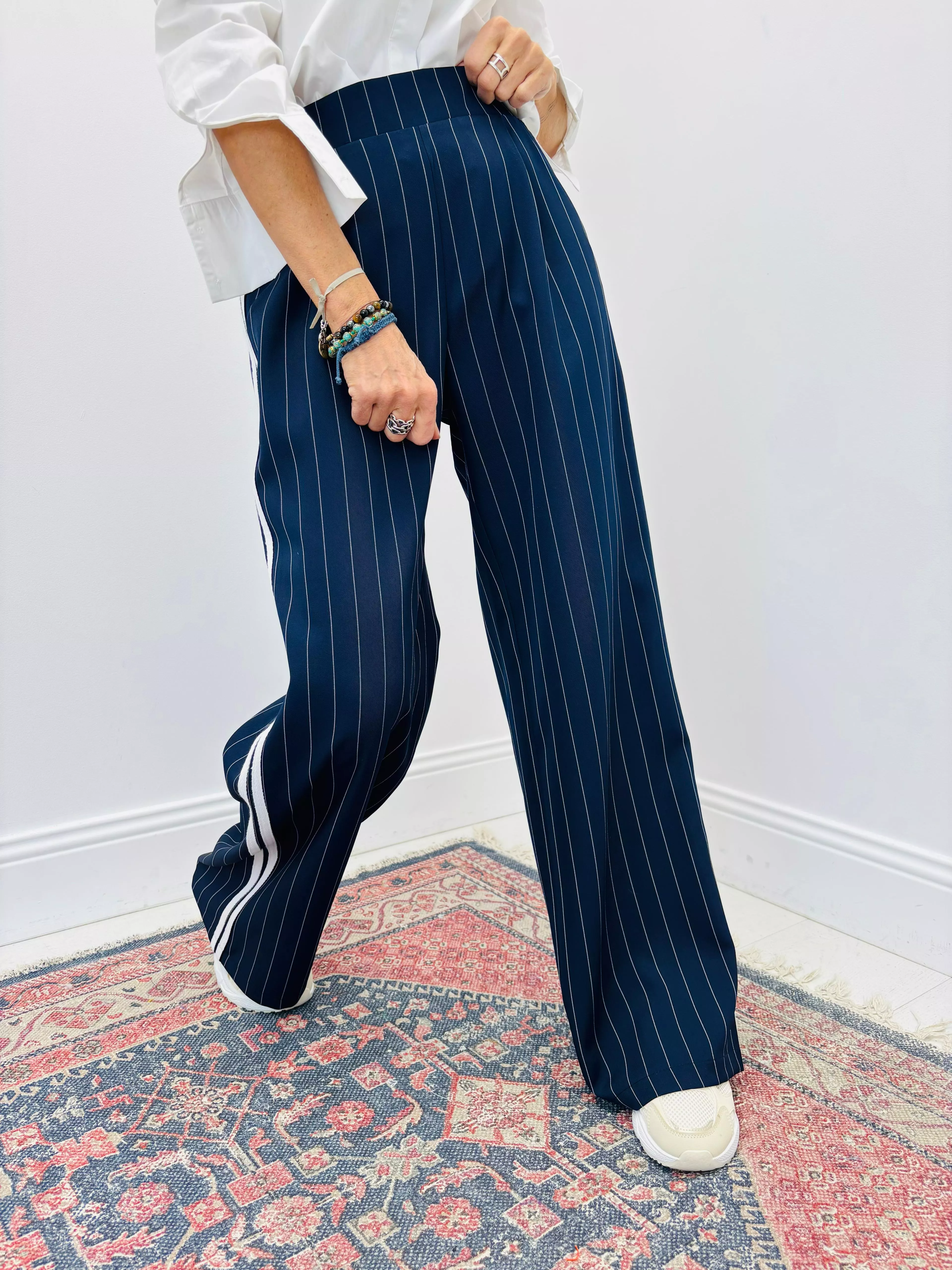 PANTALON RAYÉ BANDES CÔTÉ – CHARMING GIRL