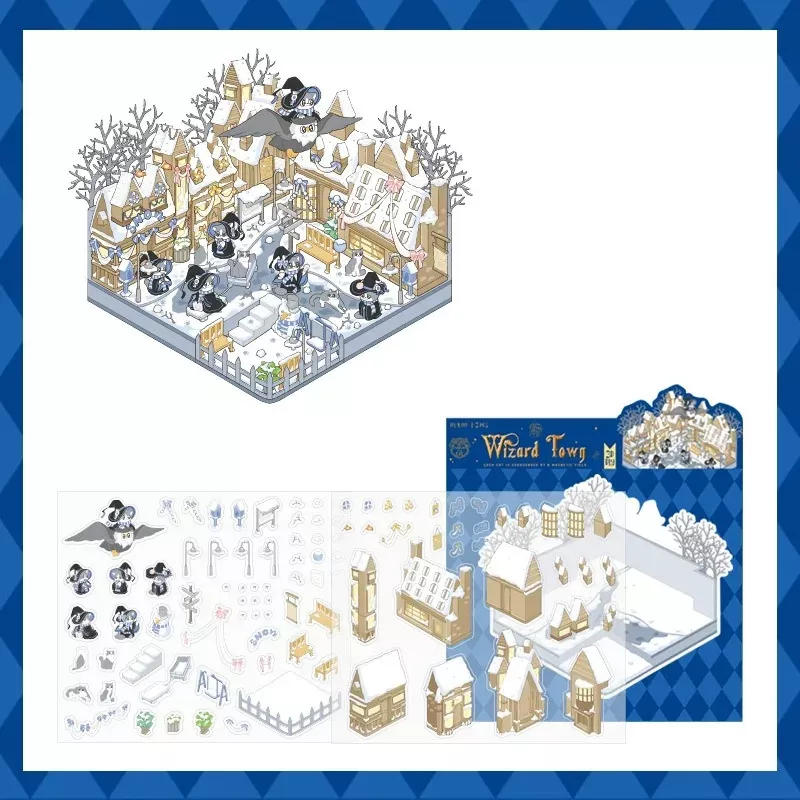 WINZARD TOWN – COZY STICKERS SCÈNE 3D 17×15 CM
