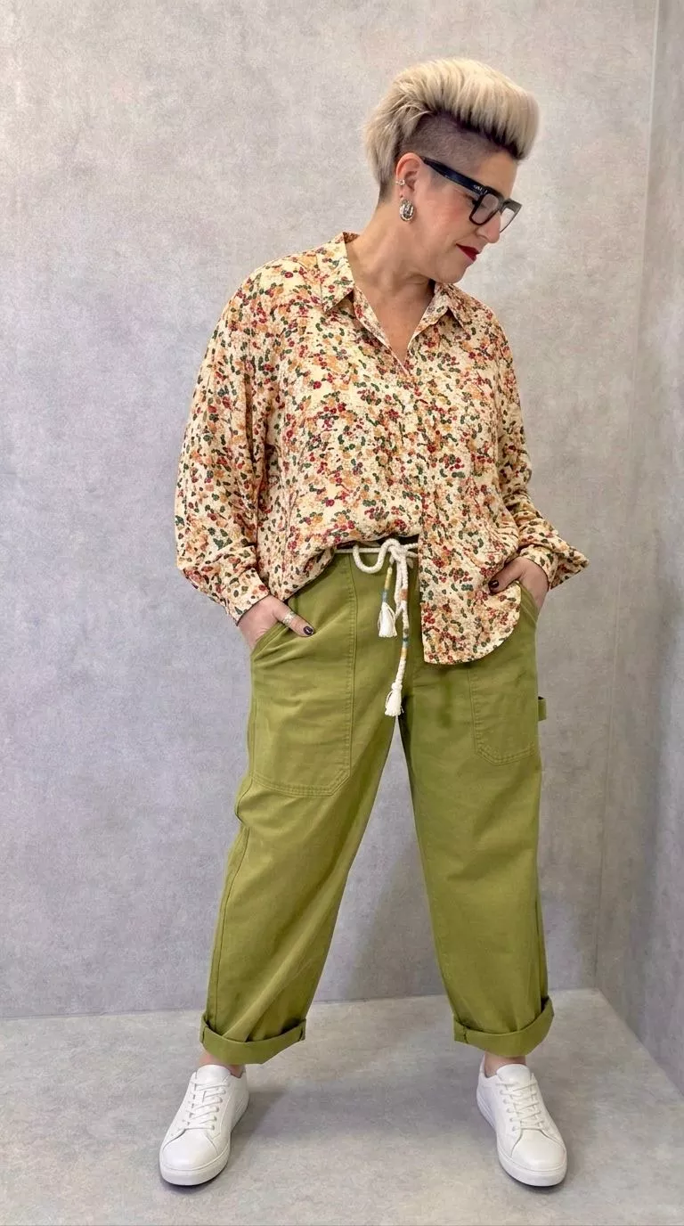 BLOUSE LUCIE – NOUGAT – GRANDE TAILLE 42–48