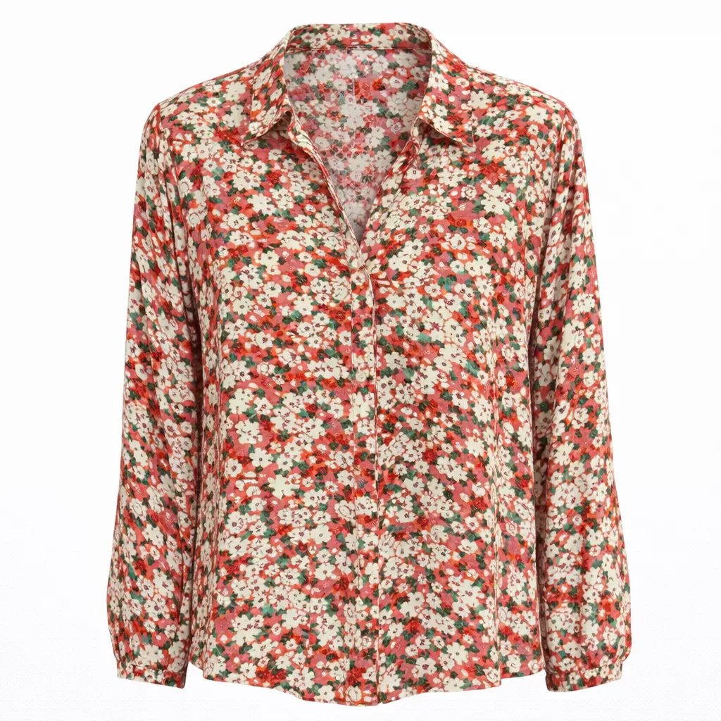 BLOUSE LUCIE – NOUGAT – GRANDE TAILLE 42–48