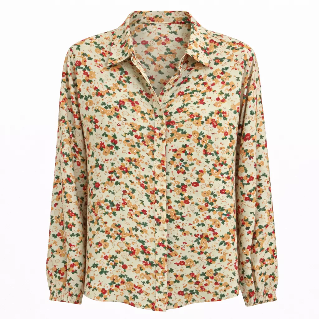 BLOUSE LUCIE – NOUGAT – GRANDE TAILLE 42–48