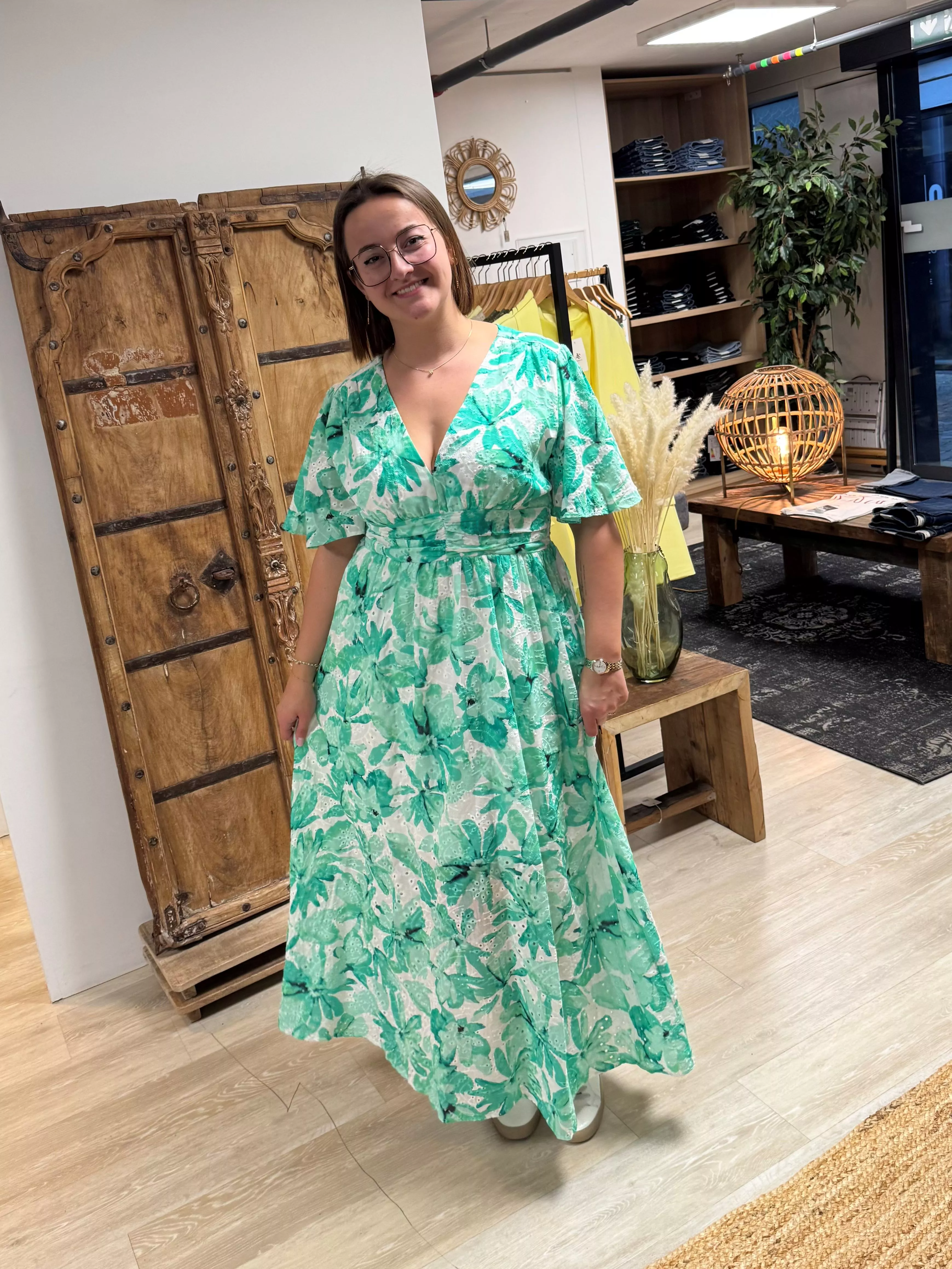 3-ROBE MANON BRODERIE ANGLAISE – MAËLLE – GRANDE TAILLE 42–50