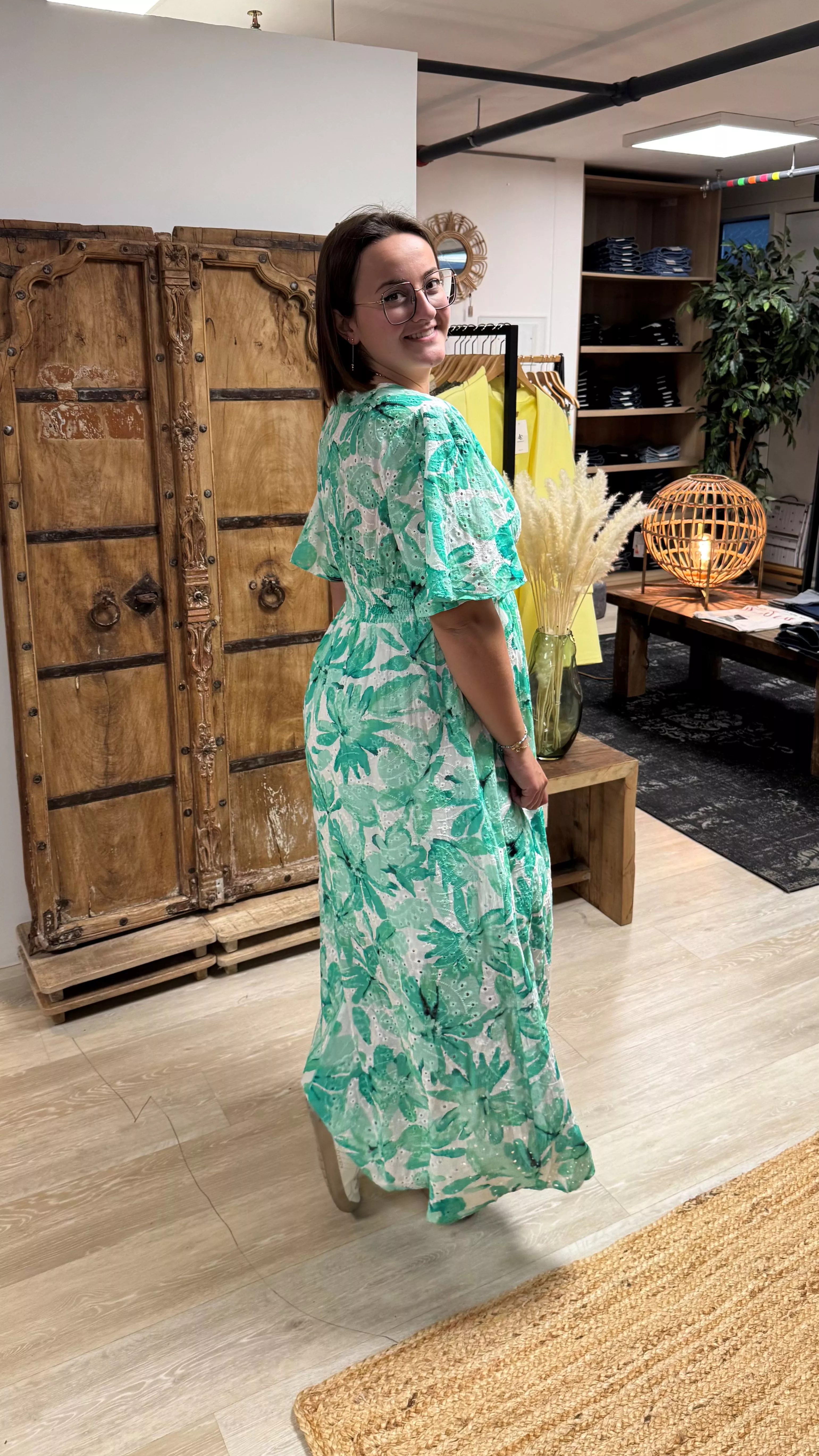 3-ROBE MANON BRODERIE ANGLAISE – MAËLLE – GRANDE TAILLE 42–50