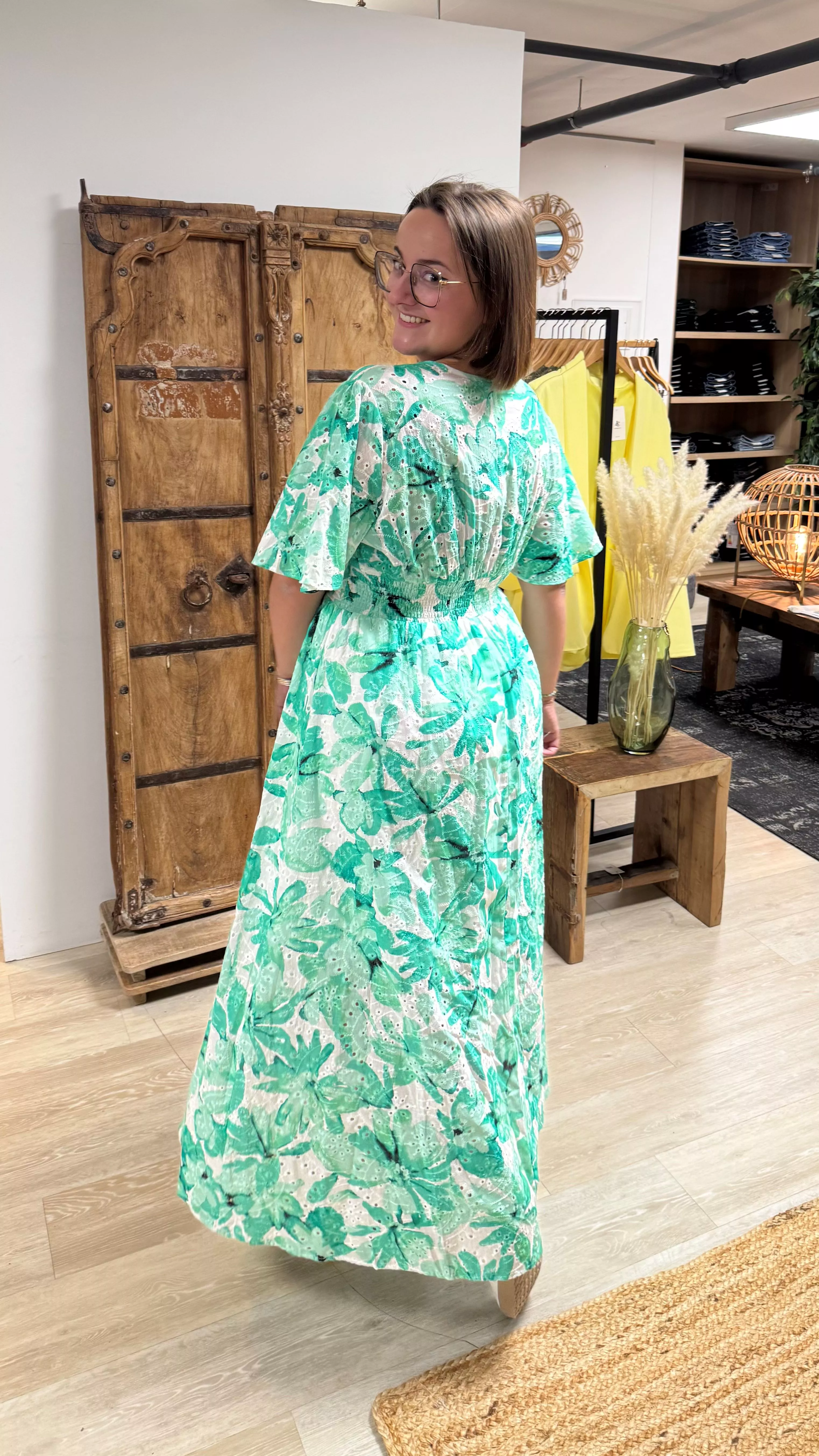 3-ROBE MANON BRODERIE ANGLAISE – MAËLLE – GRANDE TAILLE 42–50