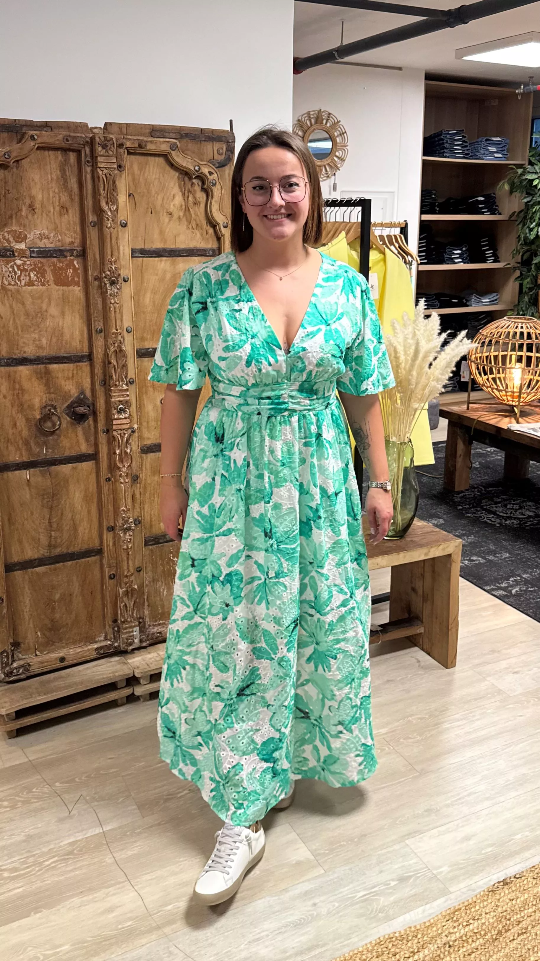 3-ROBE MANON BRODERIE ANGLAISE – MAËLLE – GRANDE TAILLE 42–50