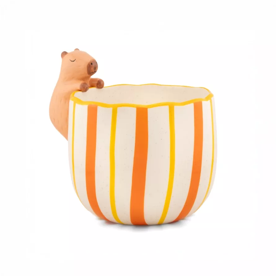 CACHE-POT CÉRAMIQUE CAPYBARA CURIEUX – SASS & BELLE