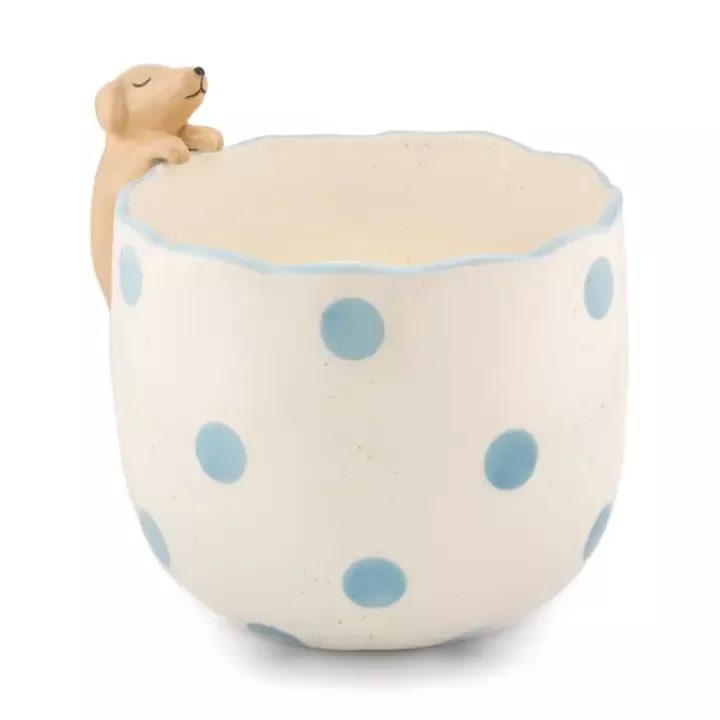 CACHE-POT CÉRAMIQUE CHIEN CURIEUX – SASS & BELLE