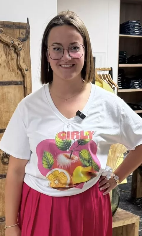 T-SHIRT GIRLY – C MÉLODIE – GRANDE TAILLE 46–50