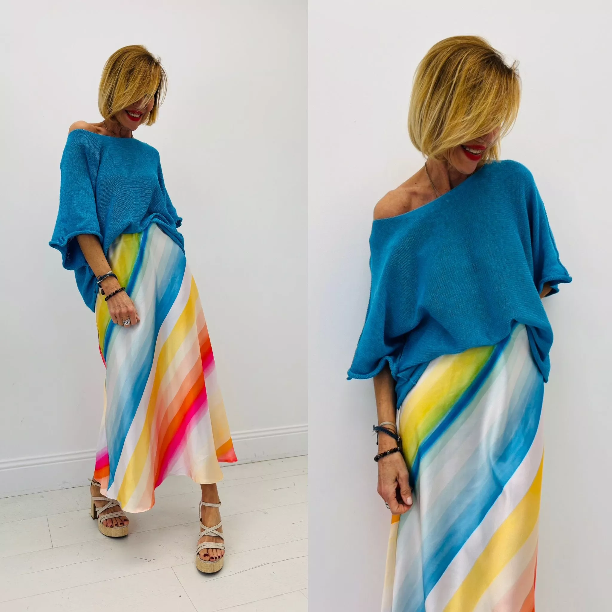 JUPE BETINA – JOEY & JOEY – JUPE SATIN COUPE A