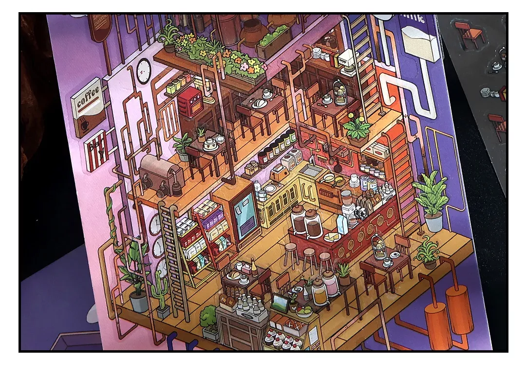 COZY STICKERS SCÈNE CAFÉ – PIPE CAFÉ