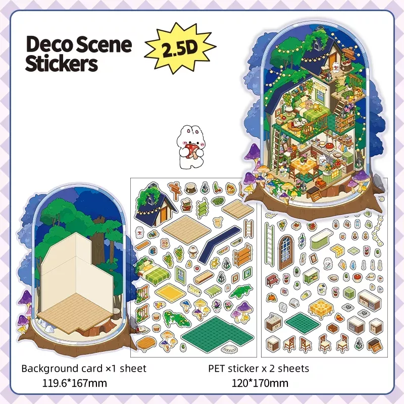 COZY STICKERS SCÈNE MAISON NATURE – STAR HOTEL