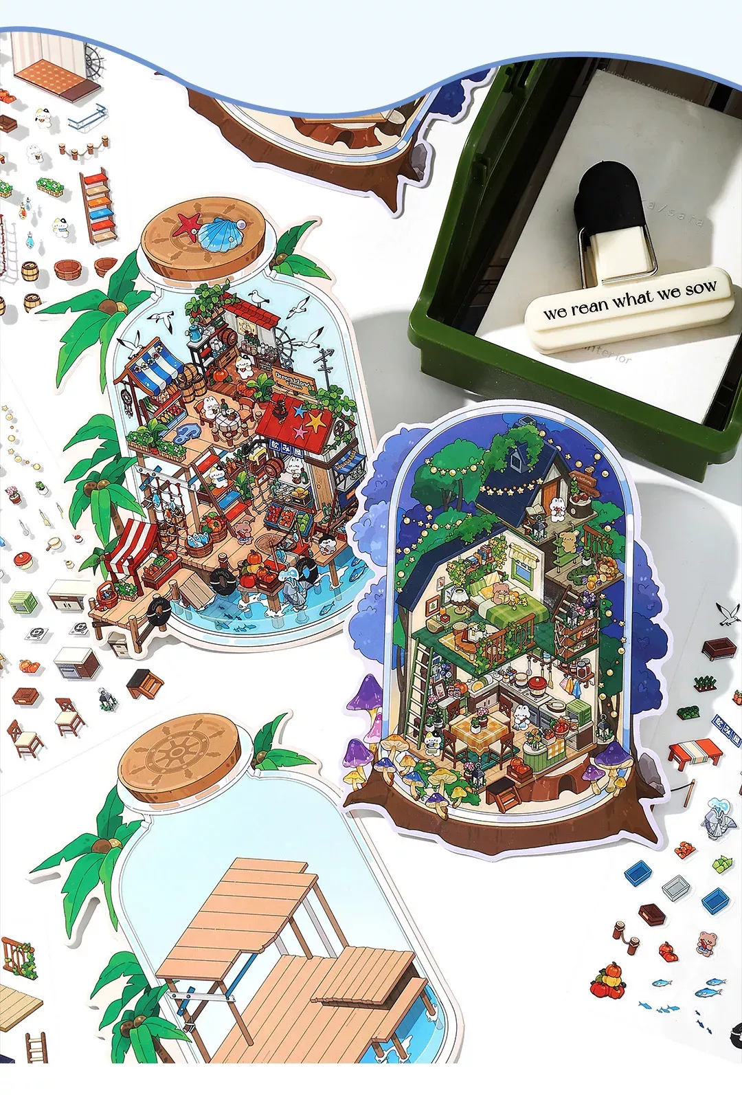 COZY STICKERS SCÈNE MAISON NATURE – STAR HOTEL