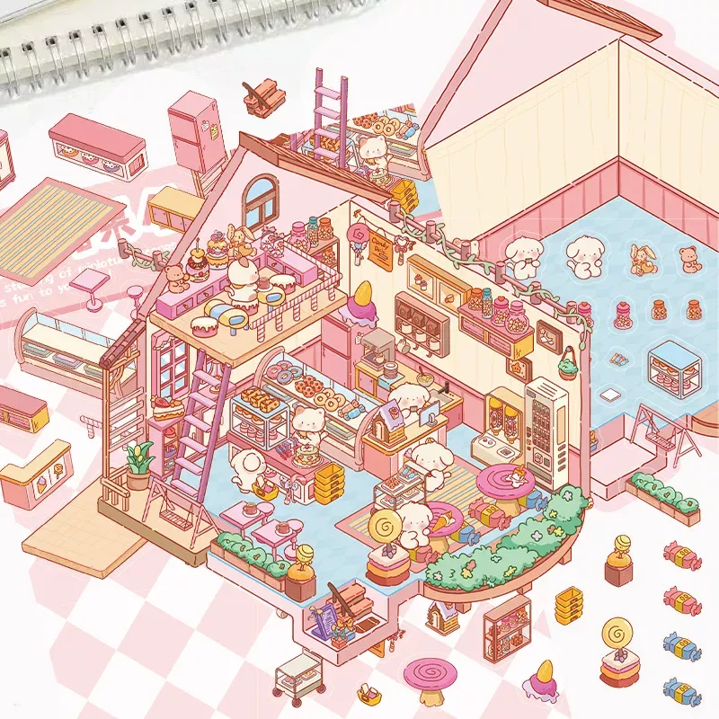 COZY STICKERS SCÈNE MAISON GOURMANDE – SWEET HOUSE 2