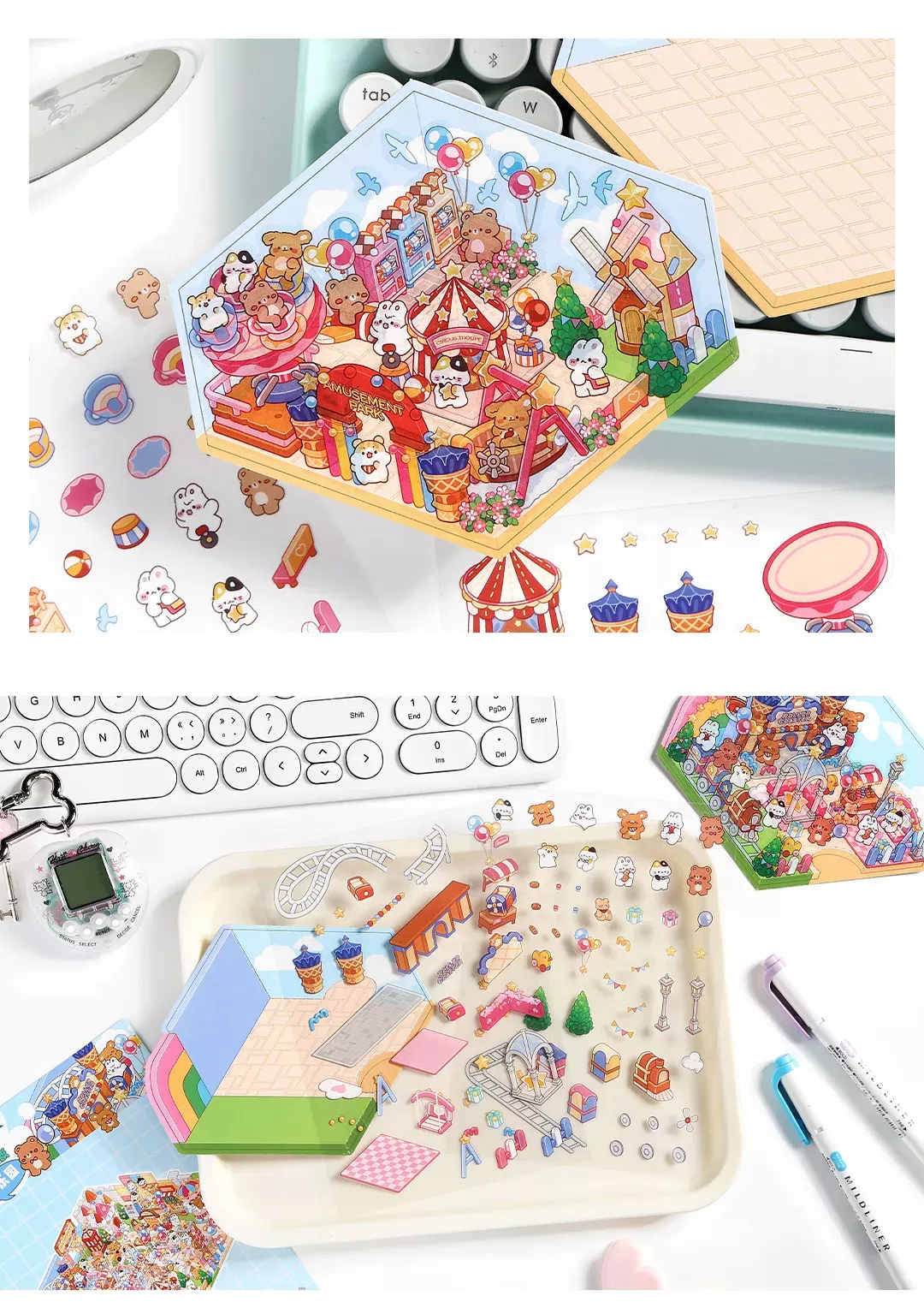 COZY STICKERS SZENE FREIZEITPARK – WEST PARADISE