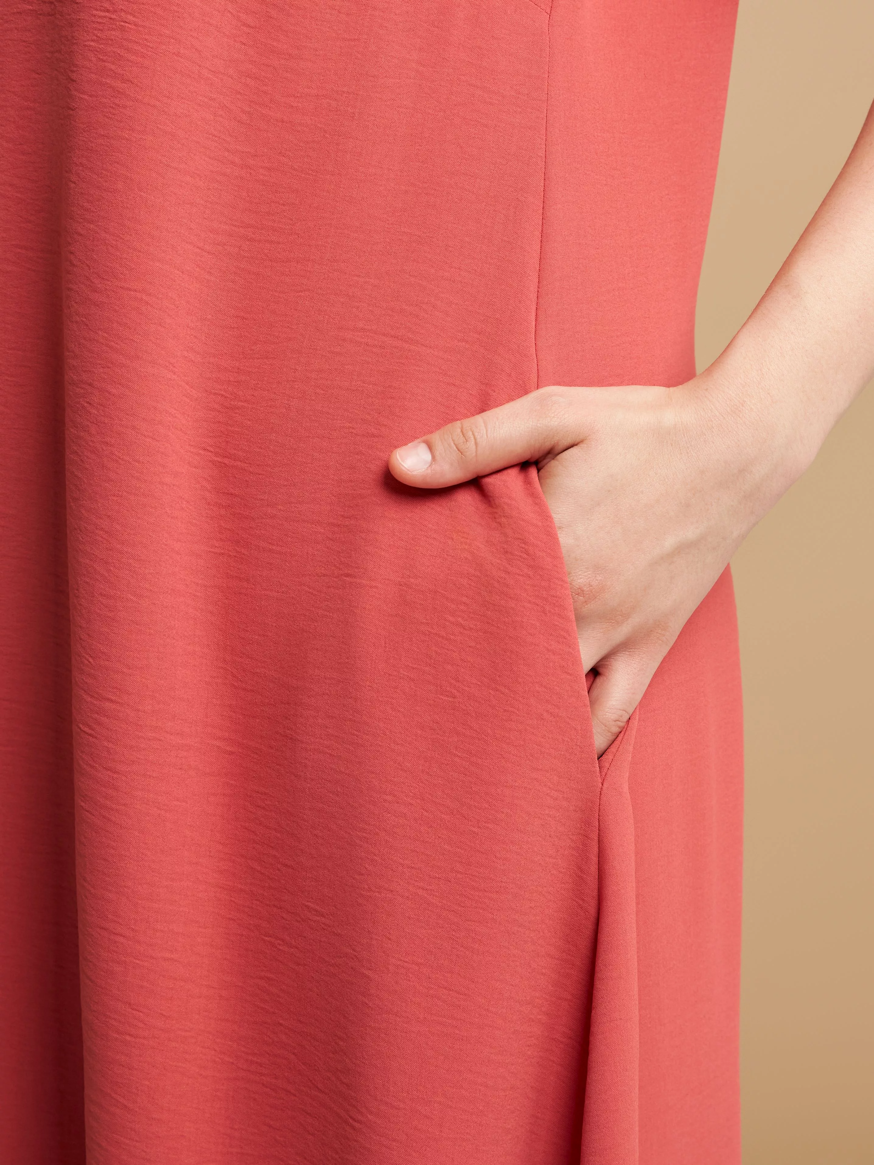 ROBE LONGUE FLUIDE COUPE AMPLE – MAT FASHION – GRANDE TAILLE 44–54