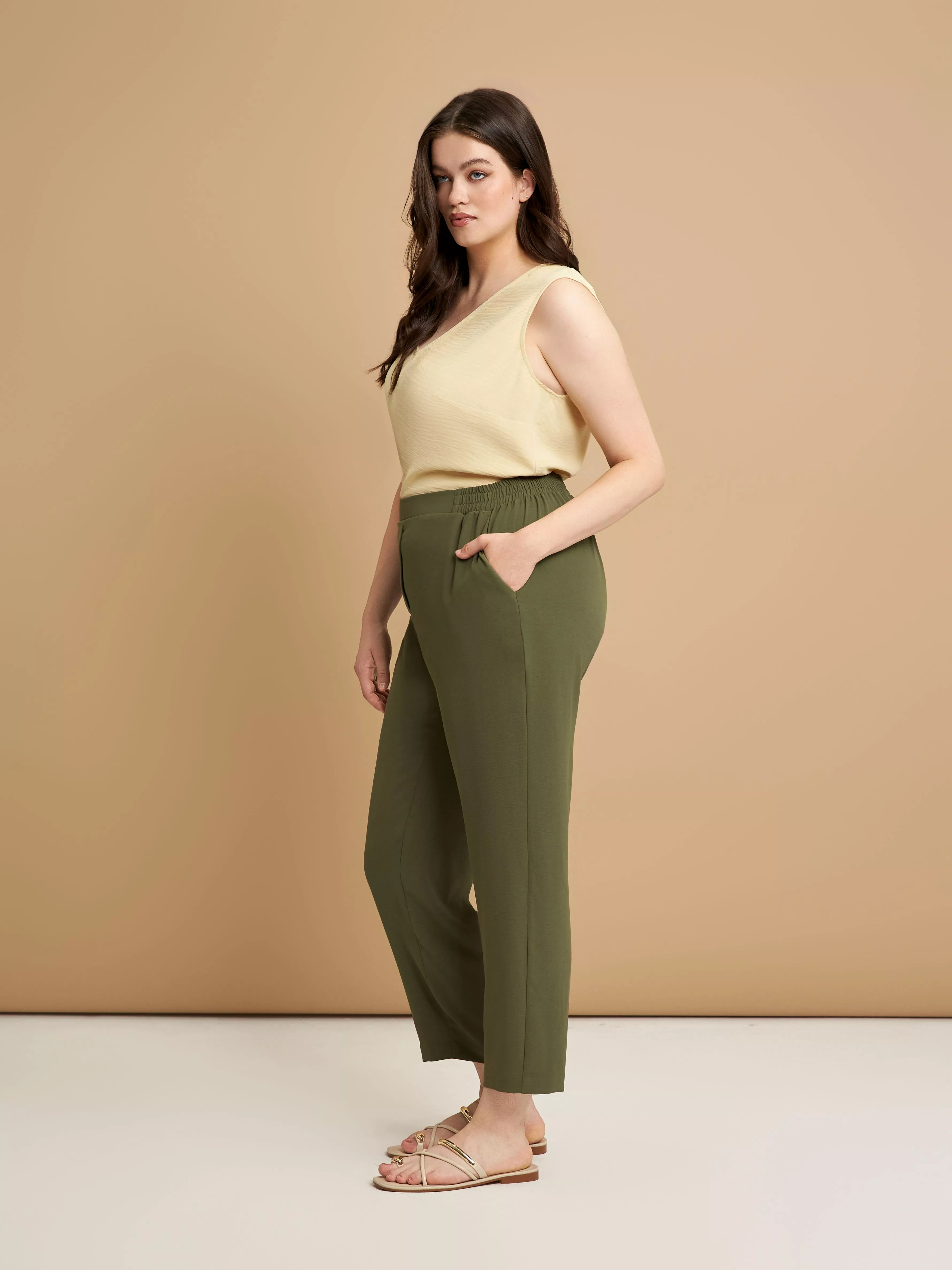 PANTALON HAREM FLUIDE – MAT FASHION – GRANDE TAILLE 42–52