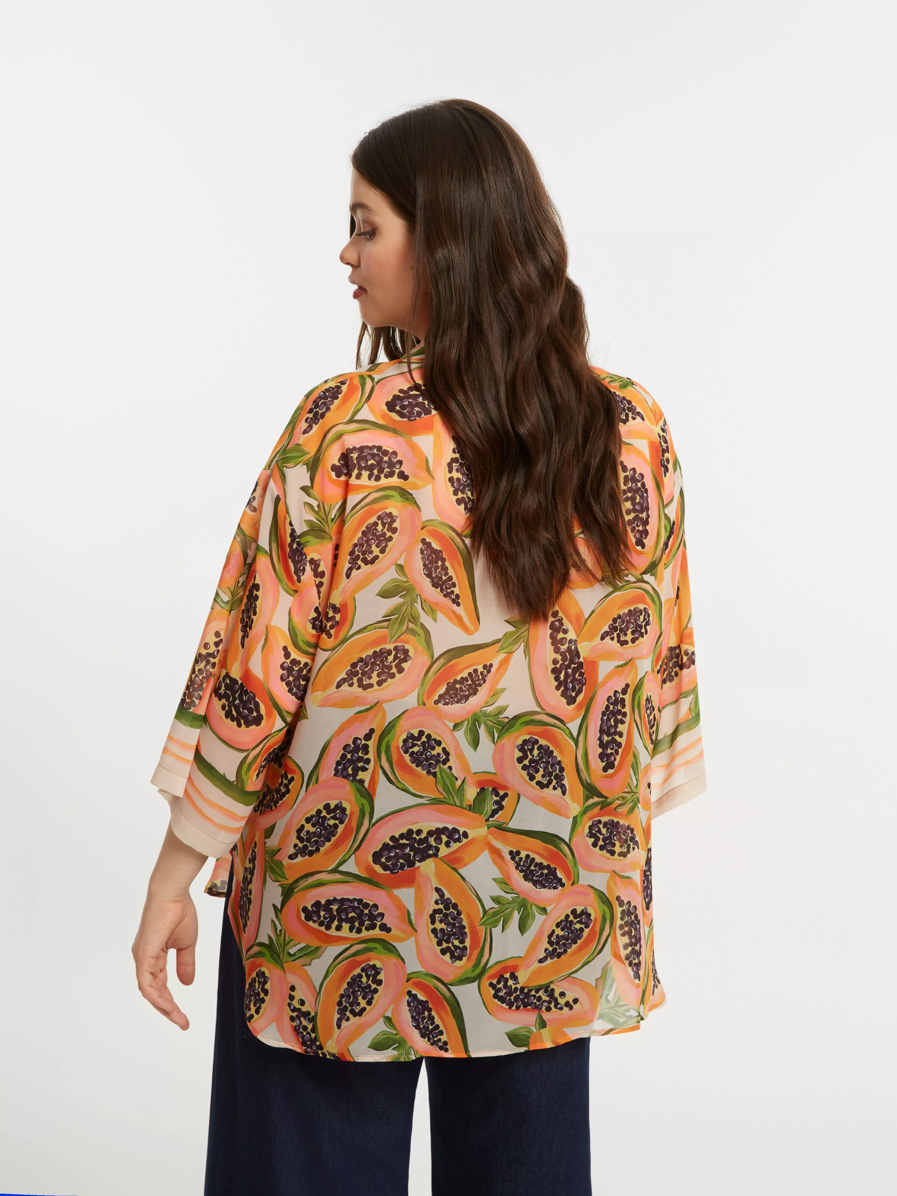 BLOUSE PAPAYA IMPRIMÉE – MAT FASHION – GRANDE TAILLE 44–54