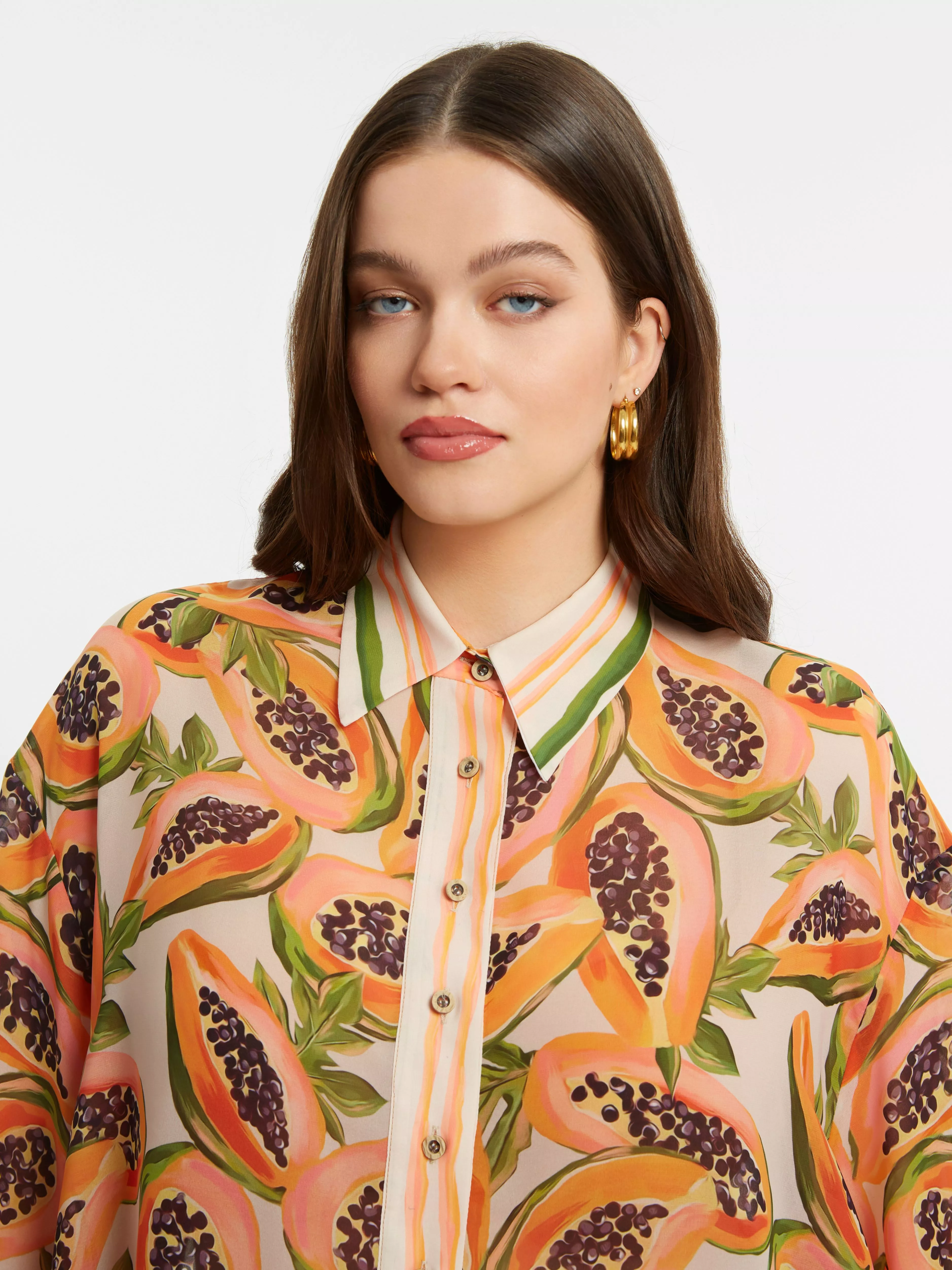 BLOUSE PAPAYA IMPRIMÉE – MAT FASHION – GRANDE TAILLE 44–54