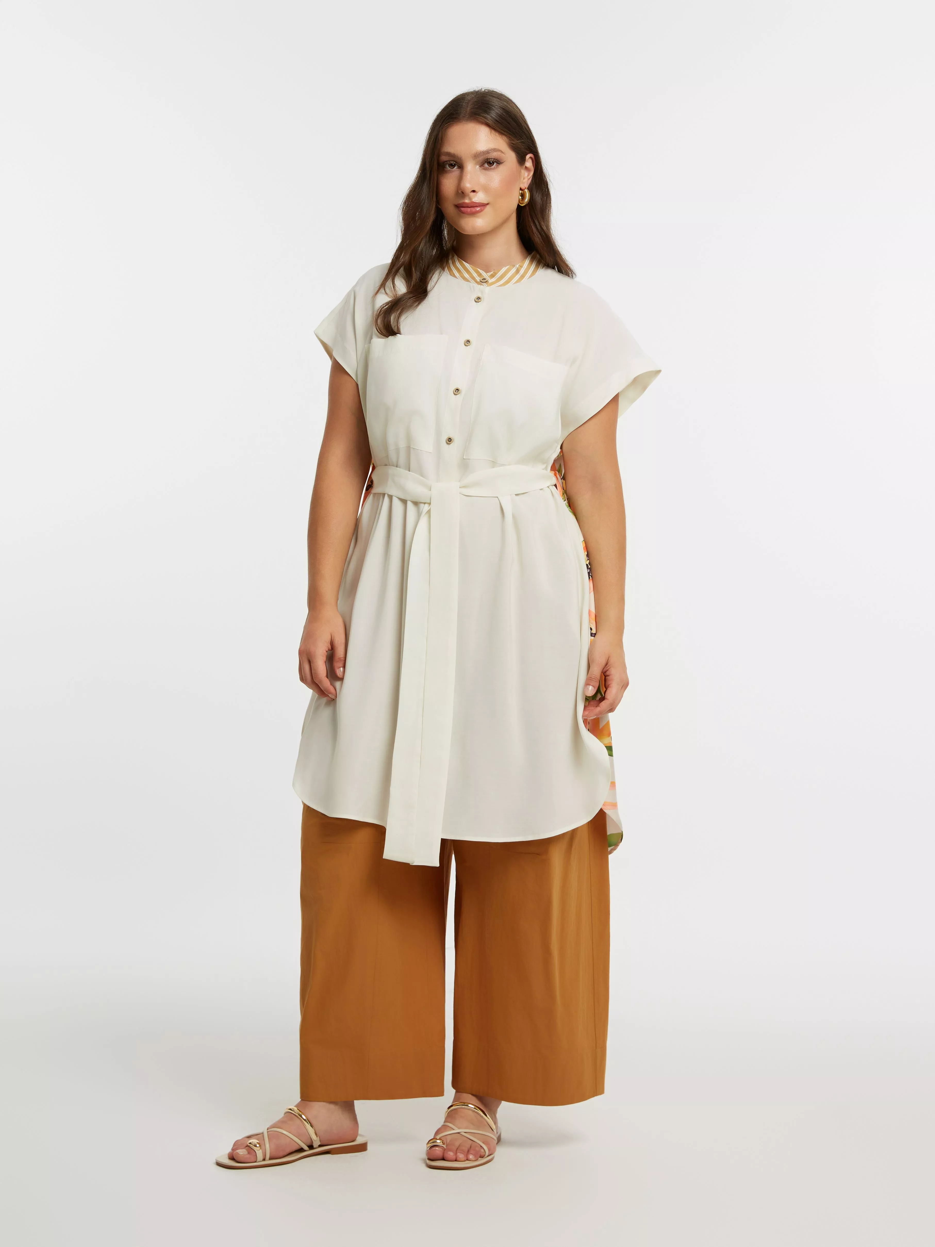 ROBE CHEMISE PAPAYA – MAT FASHION – GRANDE TAILLE 44–54