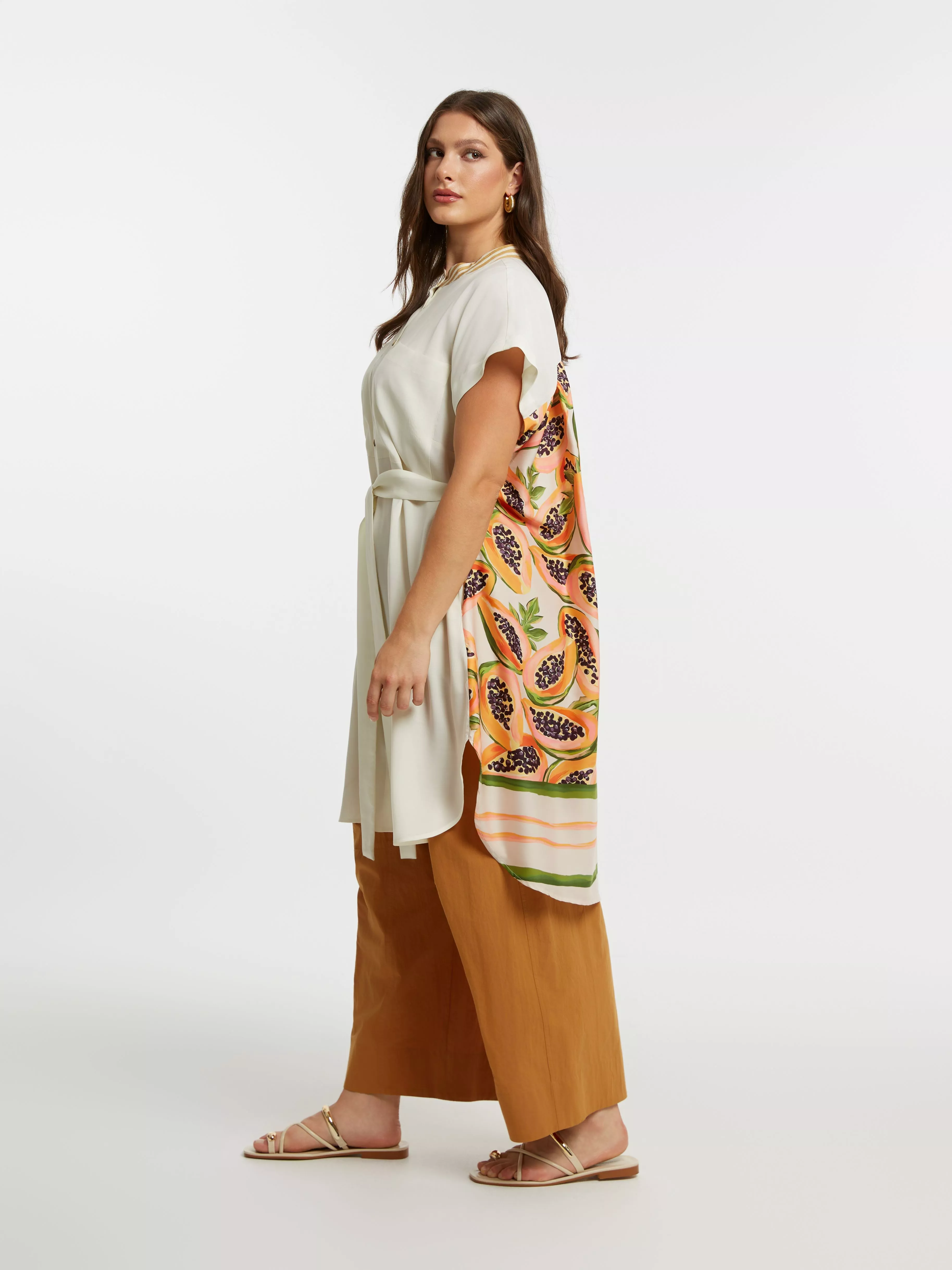 ROBE CHEMISE PAPAYA – MAT FASHION – GRANDE TAILLE 44–54