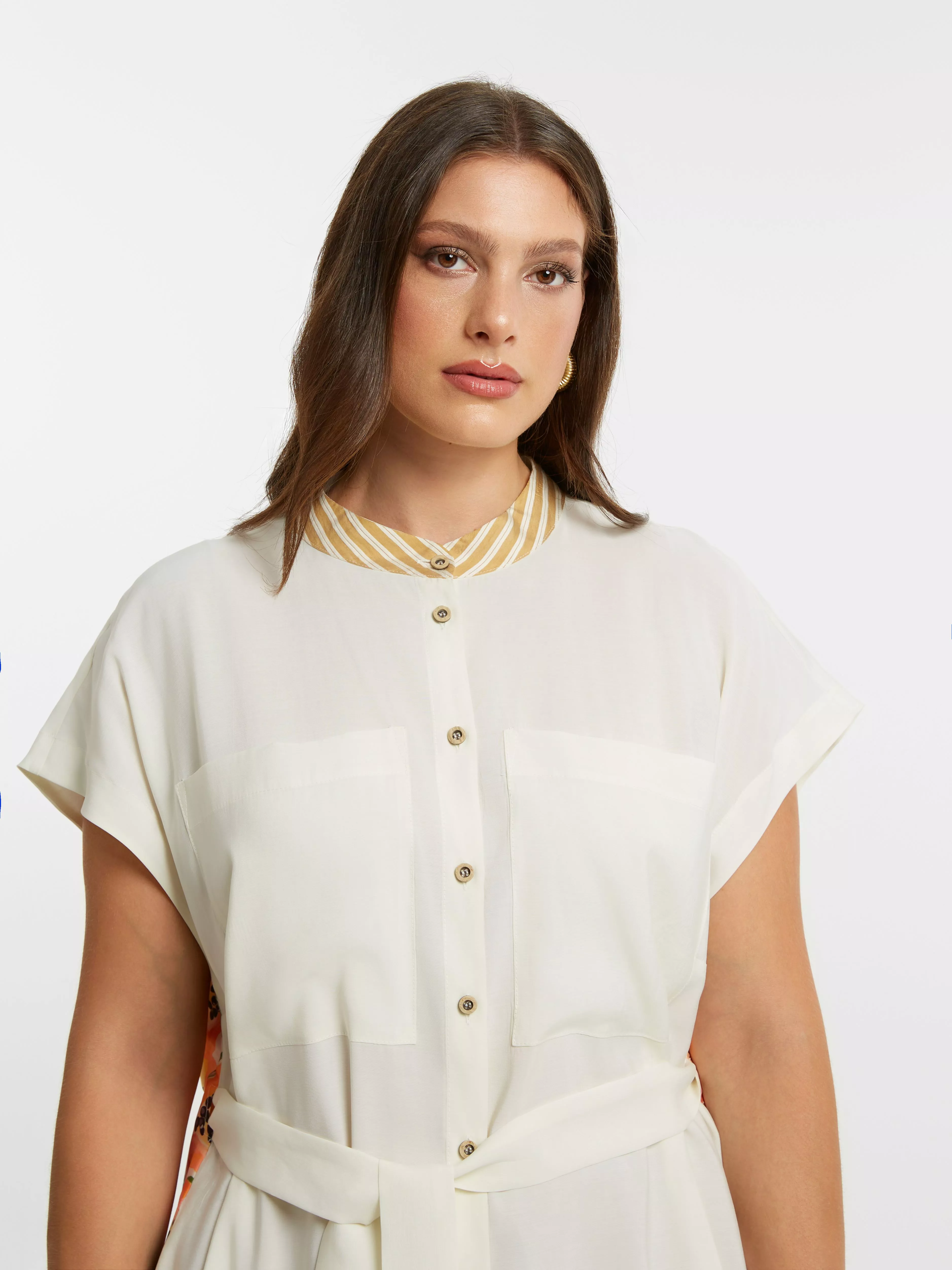 ROBE CHEMISE PAPAYA – MAT FASHION – GRANDE TAILLE 44–54