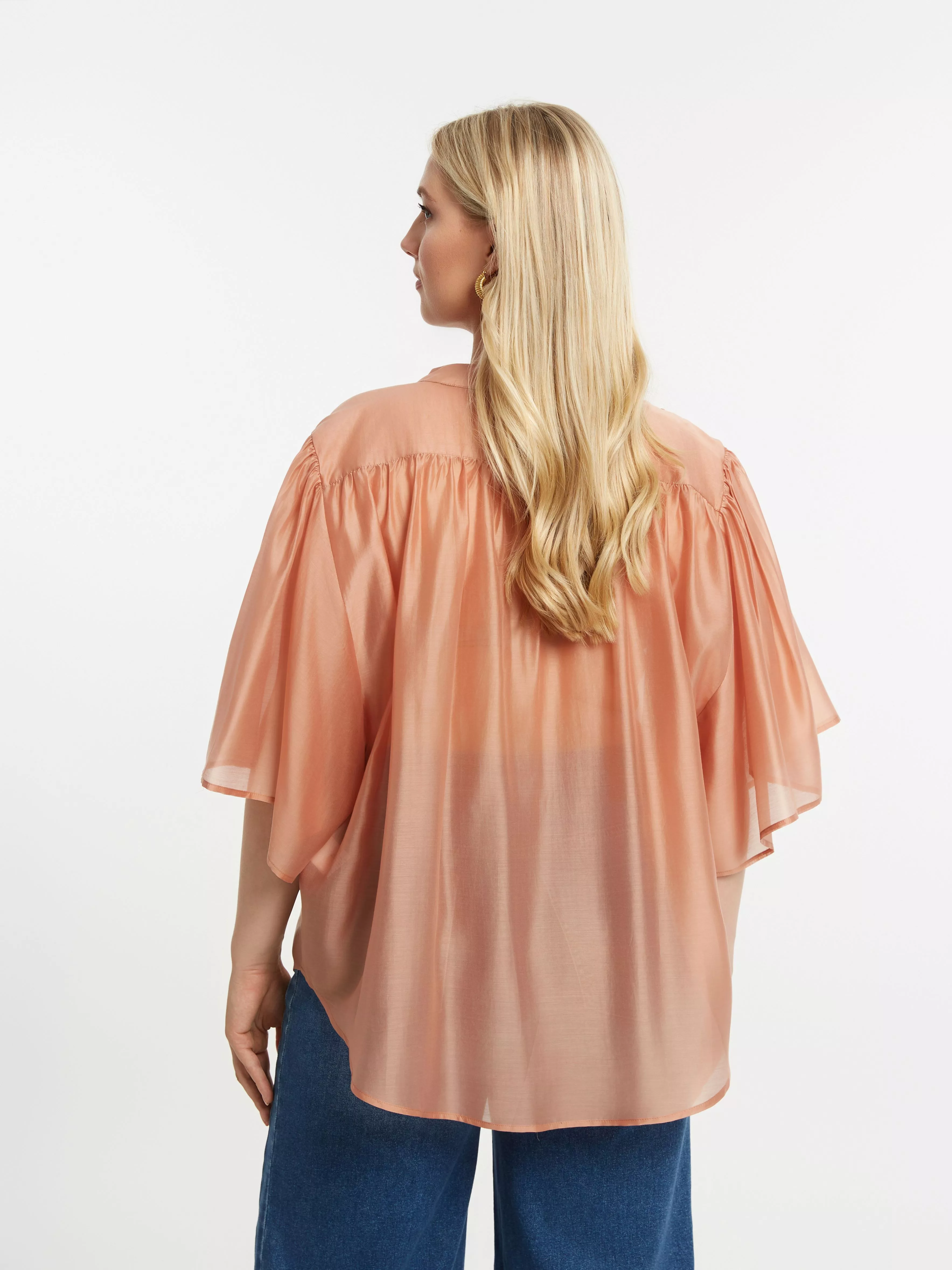 BLOUSE VOLUPTUEUSE PEACH – MAT FASHION – GRANDE TAILLE 44–54