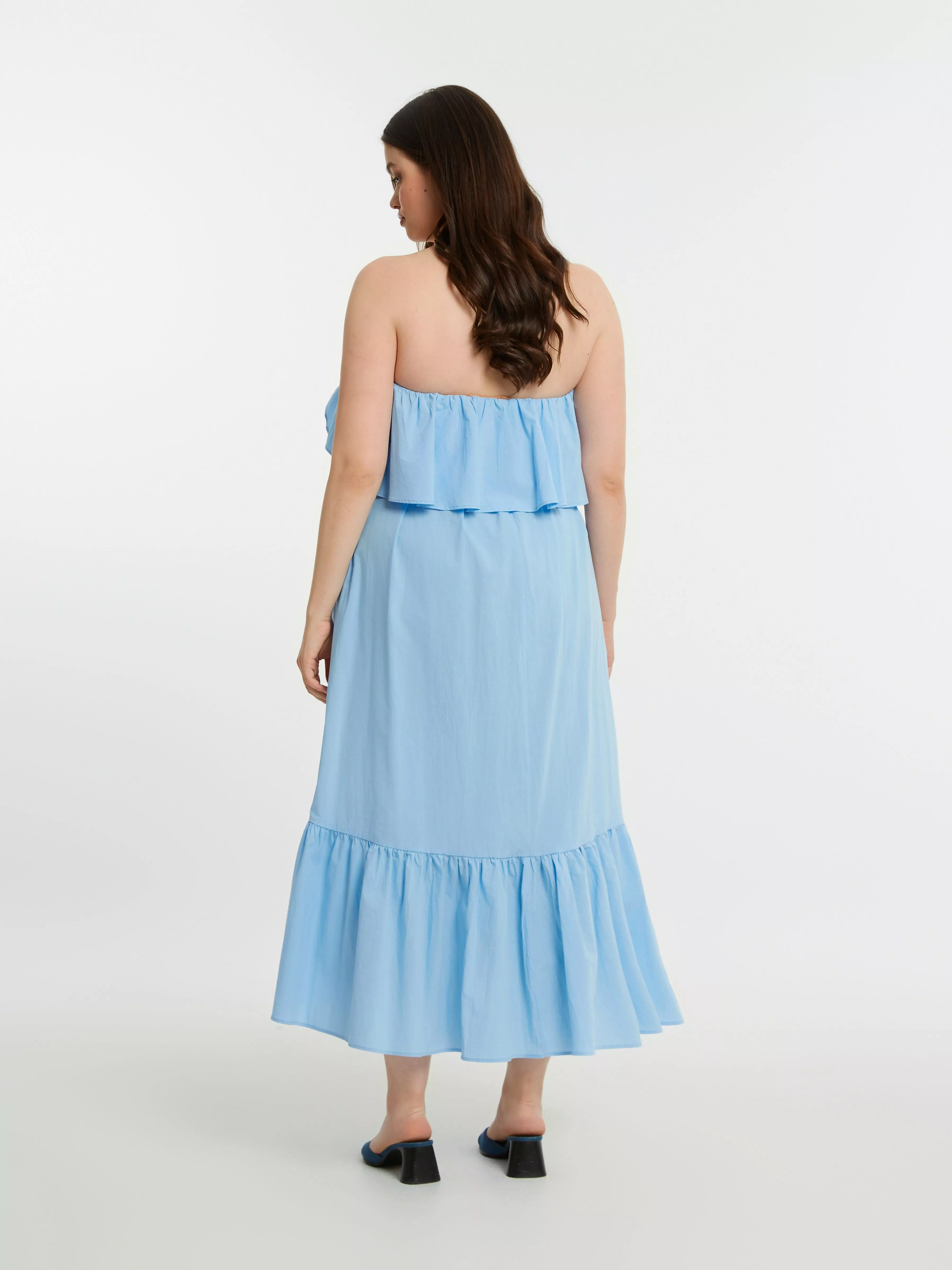 ROBE LONGUE ÉPAULES DÉNUDÉES – MAT FASHION – GRANDE TAILLE 42–52