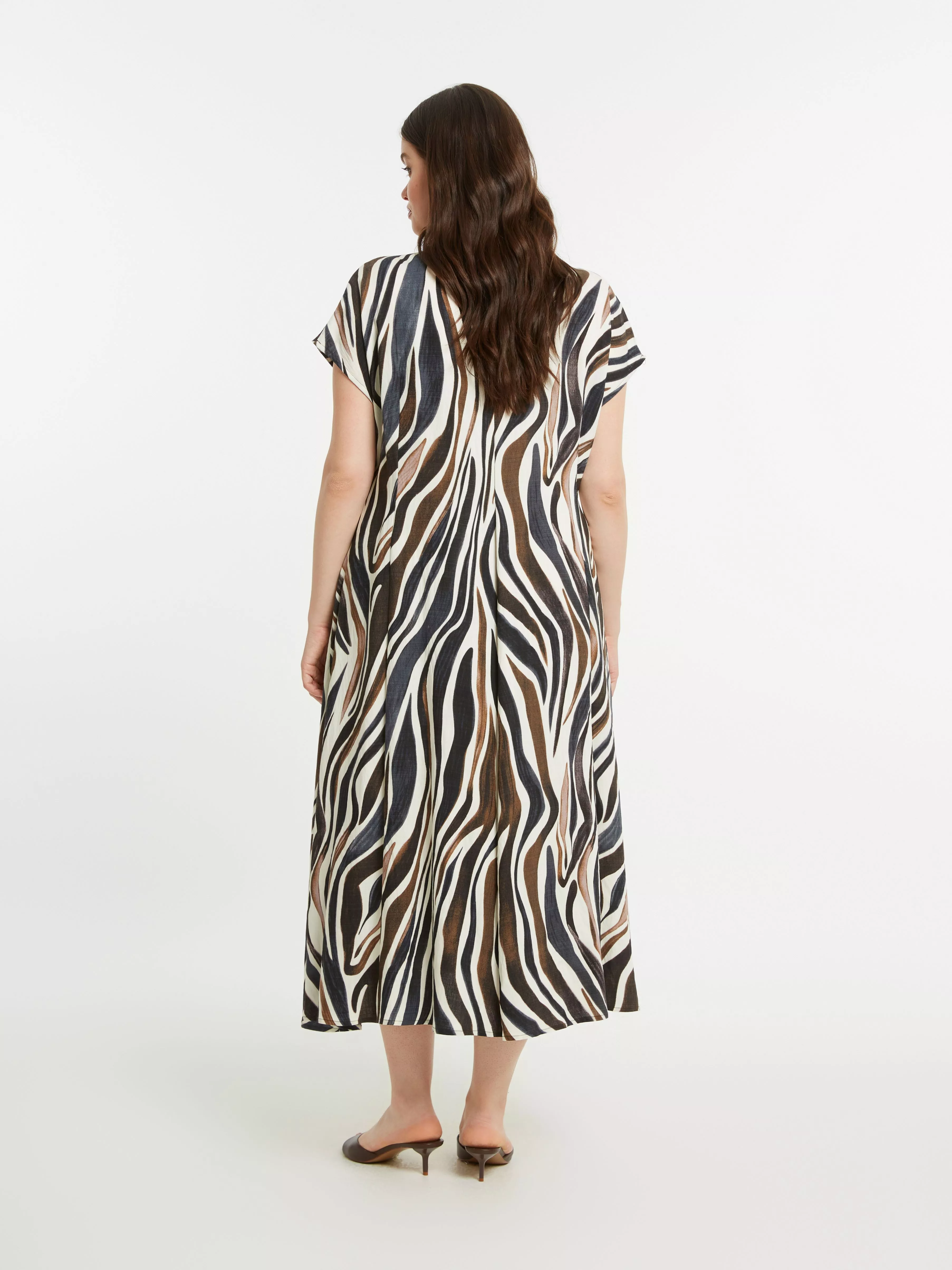ROBE LONGUE IMPRIMÉ SAFARI – MAT FASHION – GRANDE TAILLE 42–52