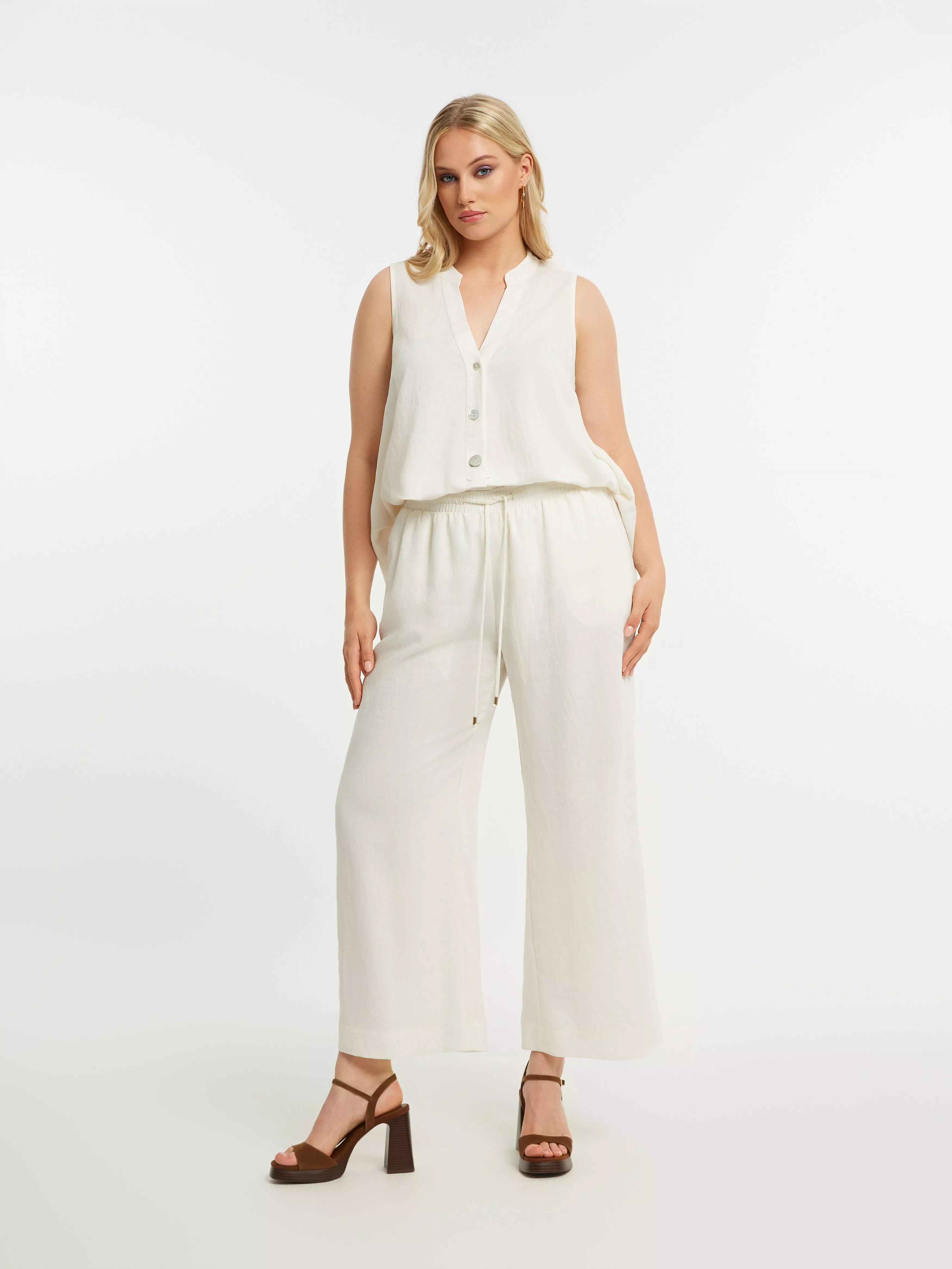 PANTALON LARGE FLUIDE – MAT FASHION – GRANDE TAILLE 44–52