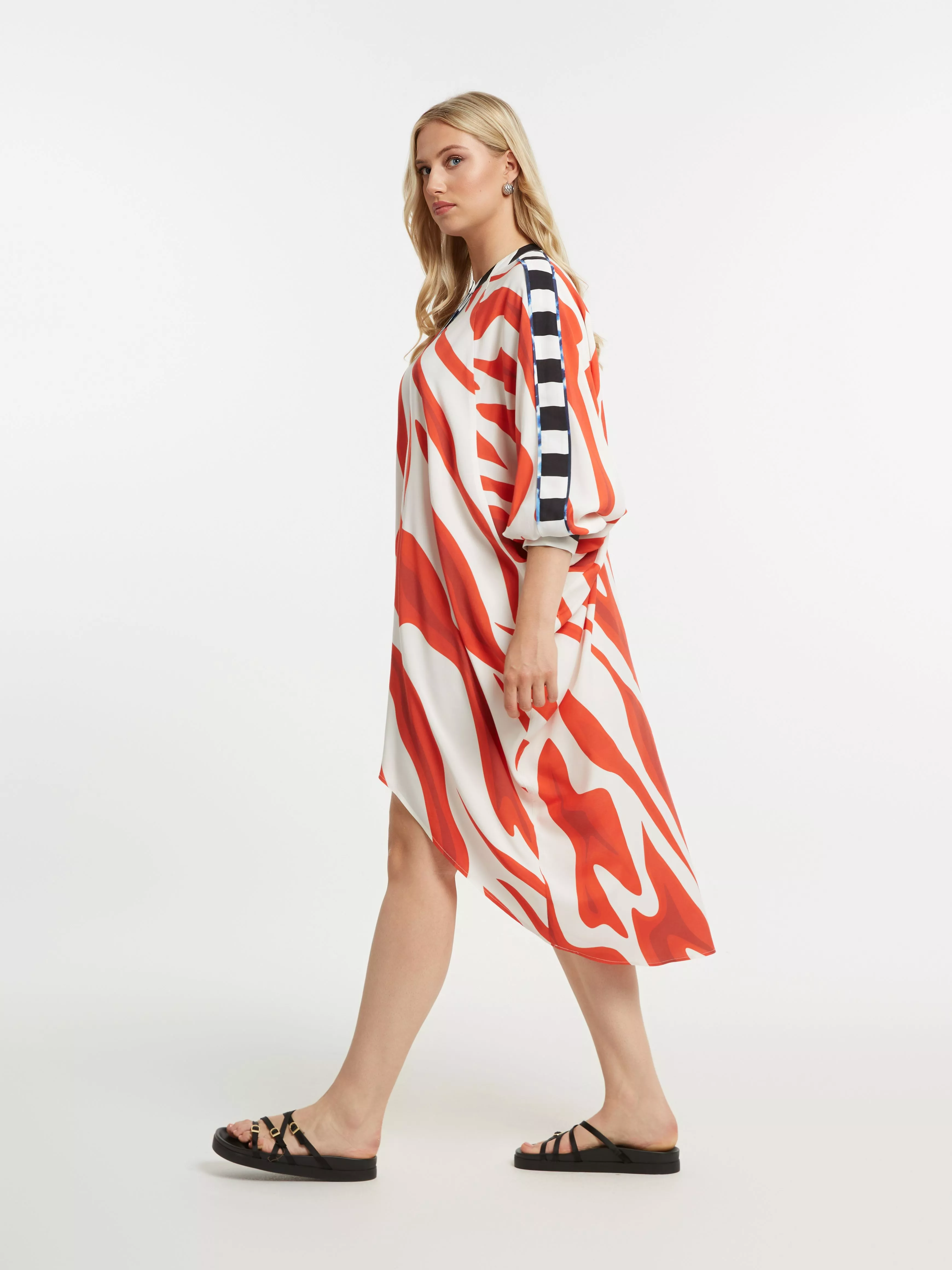 ROBE TUNIQUE OVERSIZE IMPRIMÉE – MAT FASHION – GRANDE TAILLE 44–54