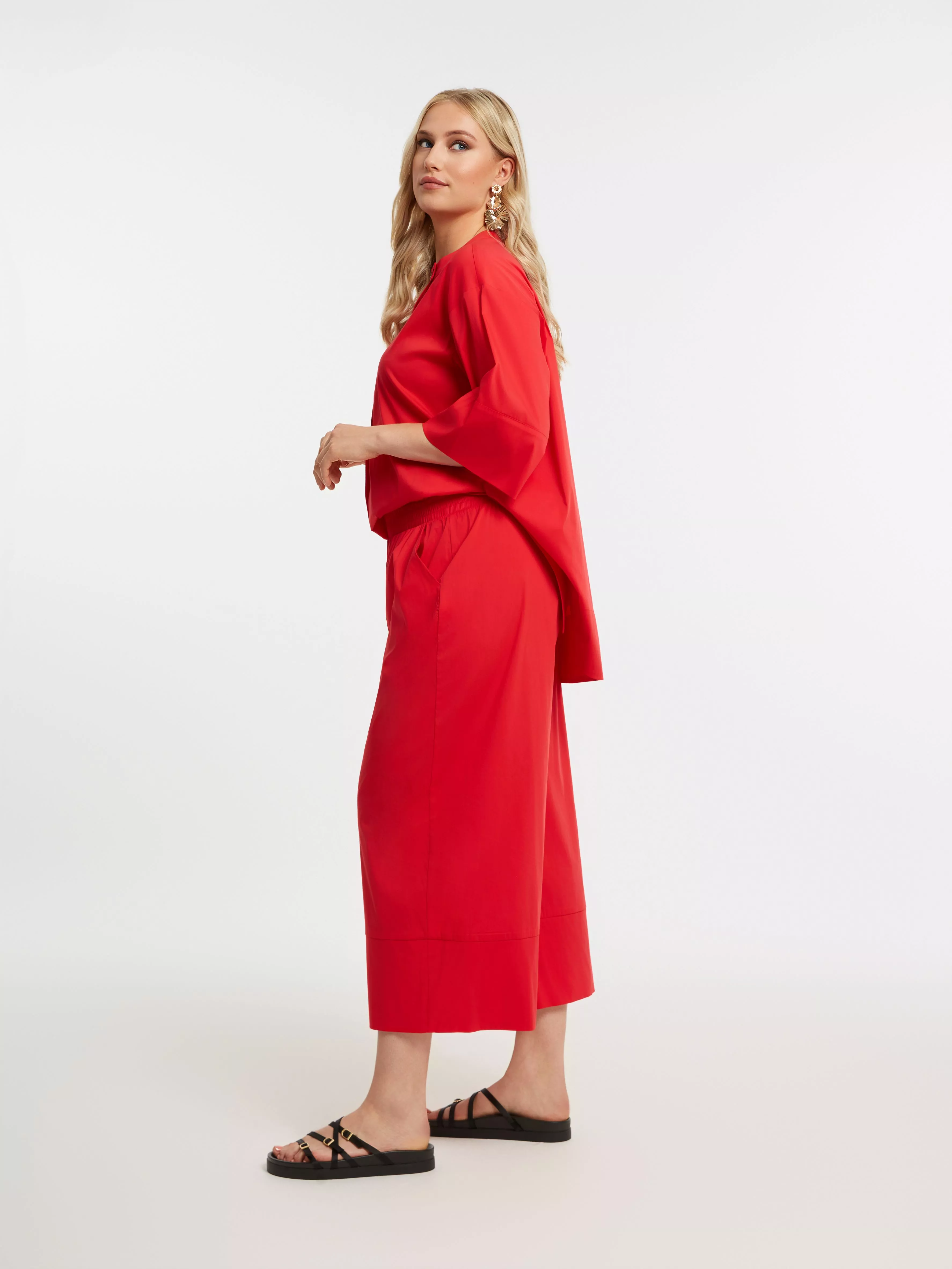 PANTALON 7/8 EN POPELINE – MAT FASHION – GRANDE TAILLE 42–52