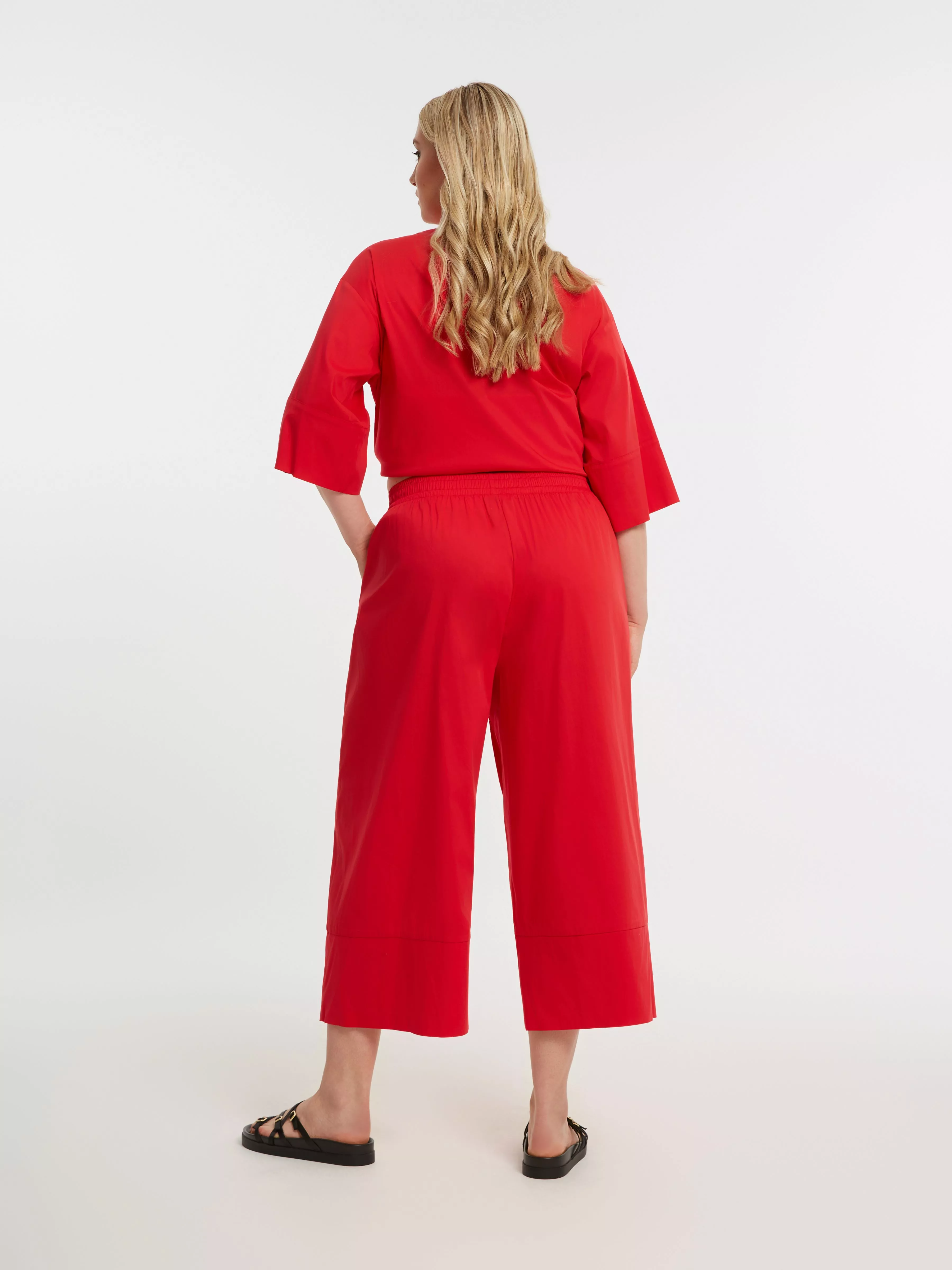 PANTALON 7/8 EN POPELINE – MAT FASHION – GRANDE TAILLE 42–52