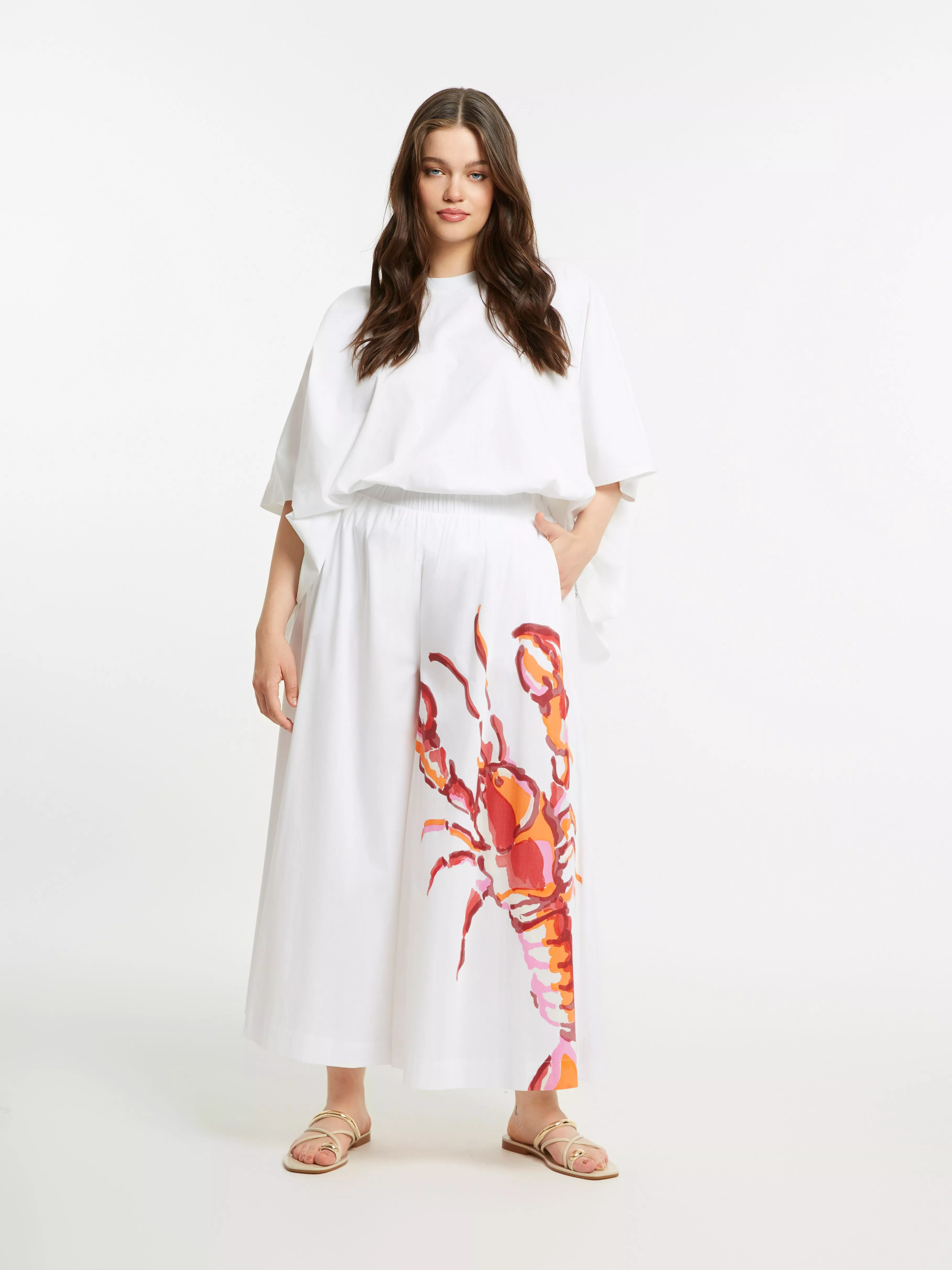 PANTALON JUPE-CULOTTE POPELINE – MAT FASHION – GRANDE TAILLE 42–52