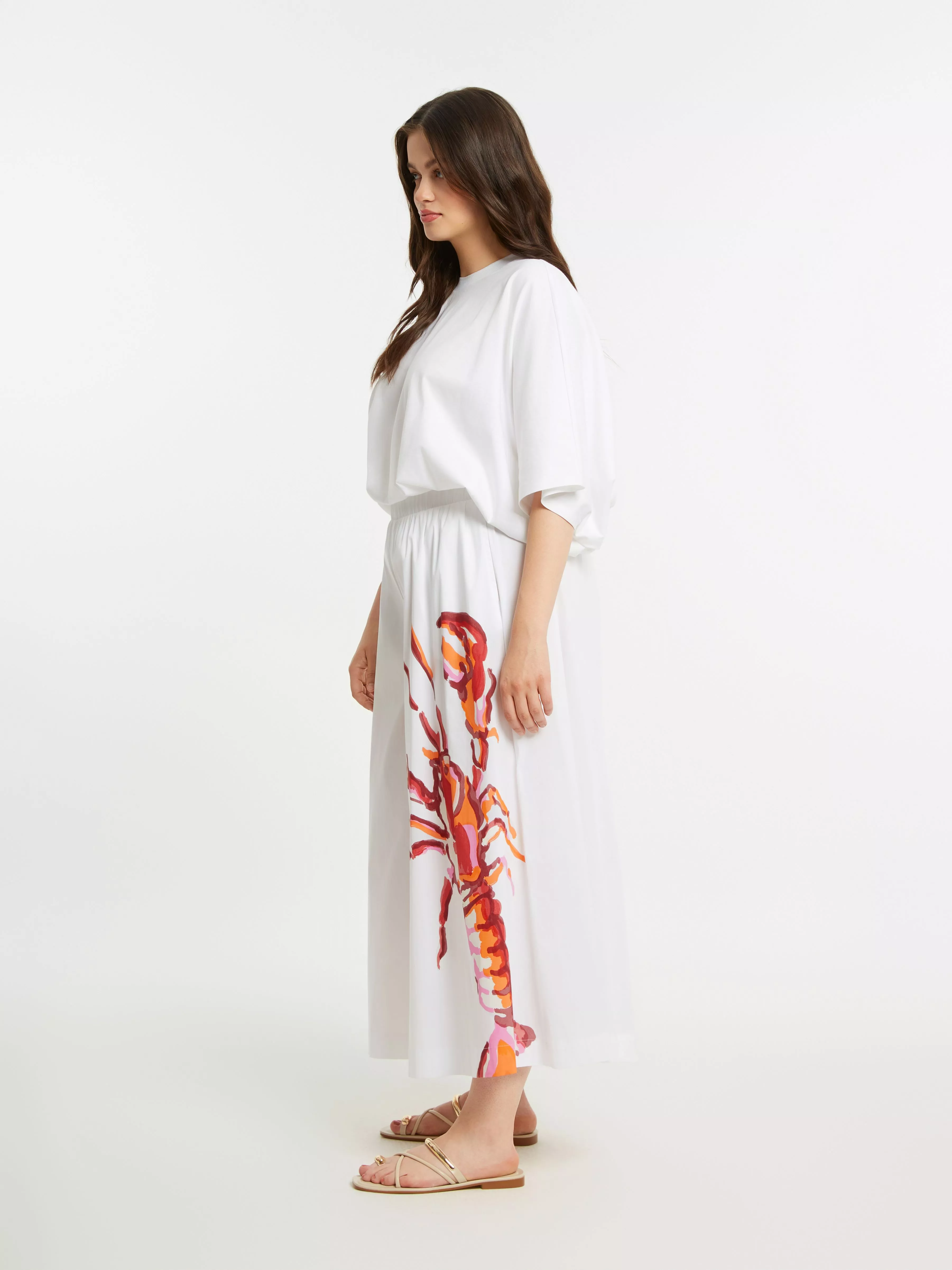 PANTALON JUPE-CULOTTE POPELINE – MAT FASHION – GRANDE TAILLE 42–52