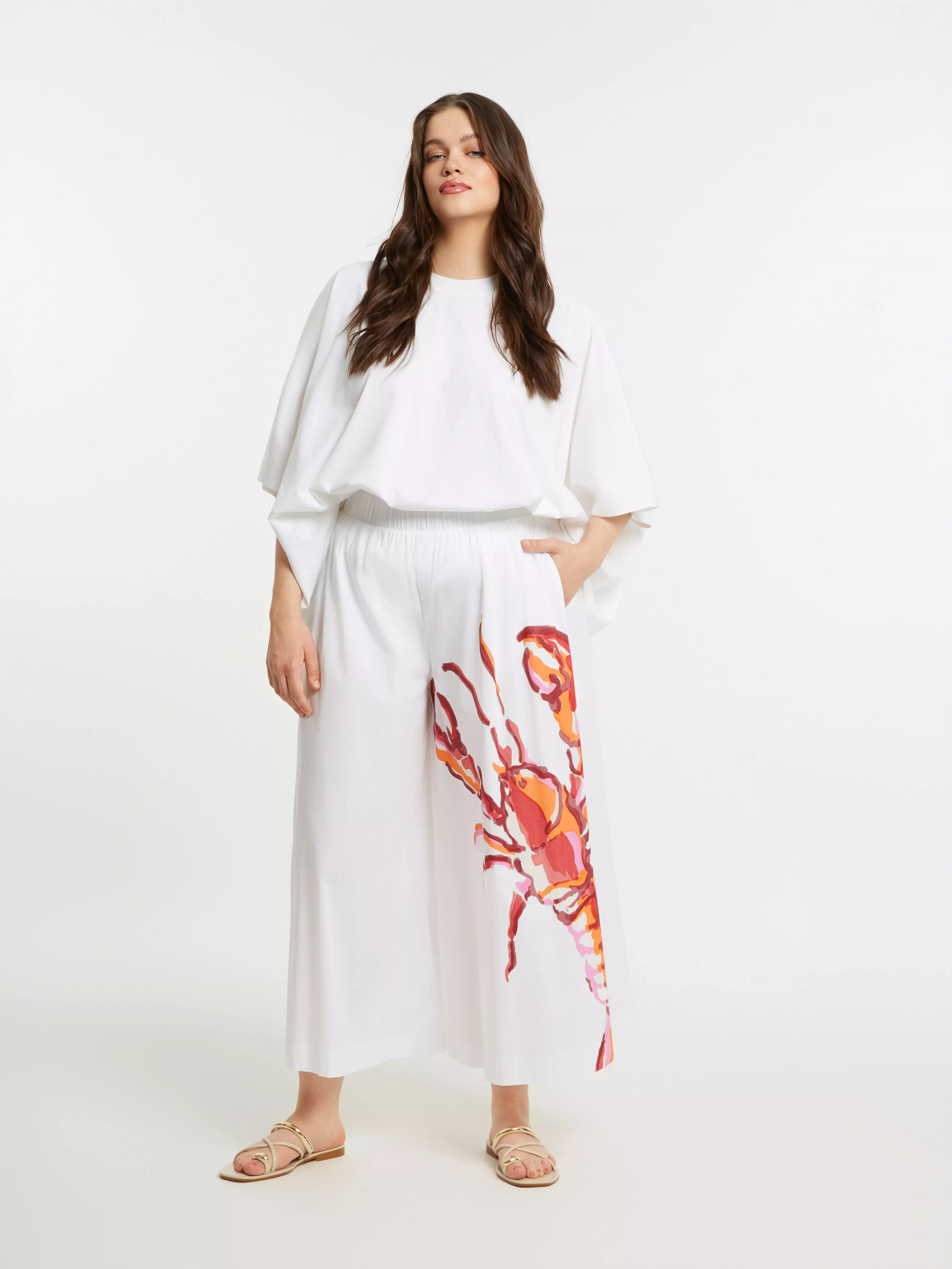 PANTALON JUPE-CULOTTE POPELINE – MAT FASHION – GRANDE TAILLE 42–52