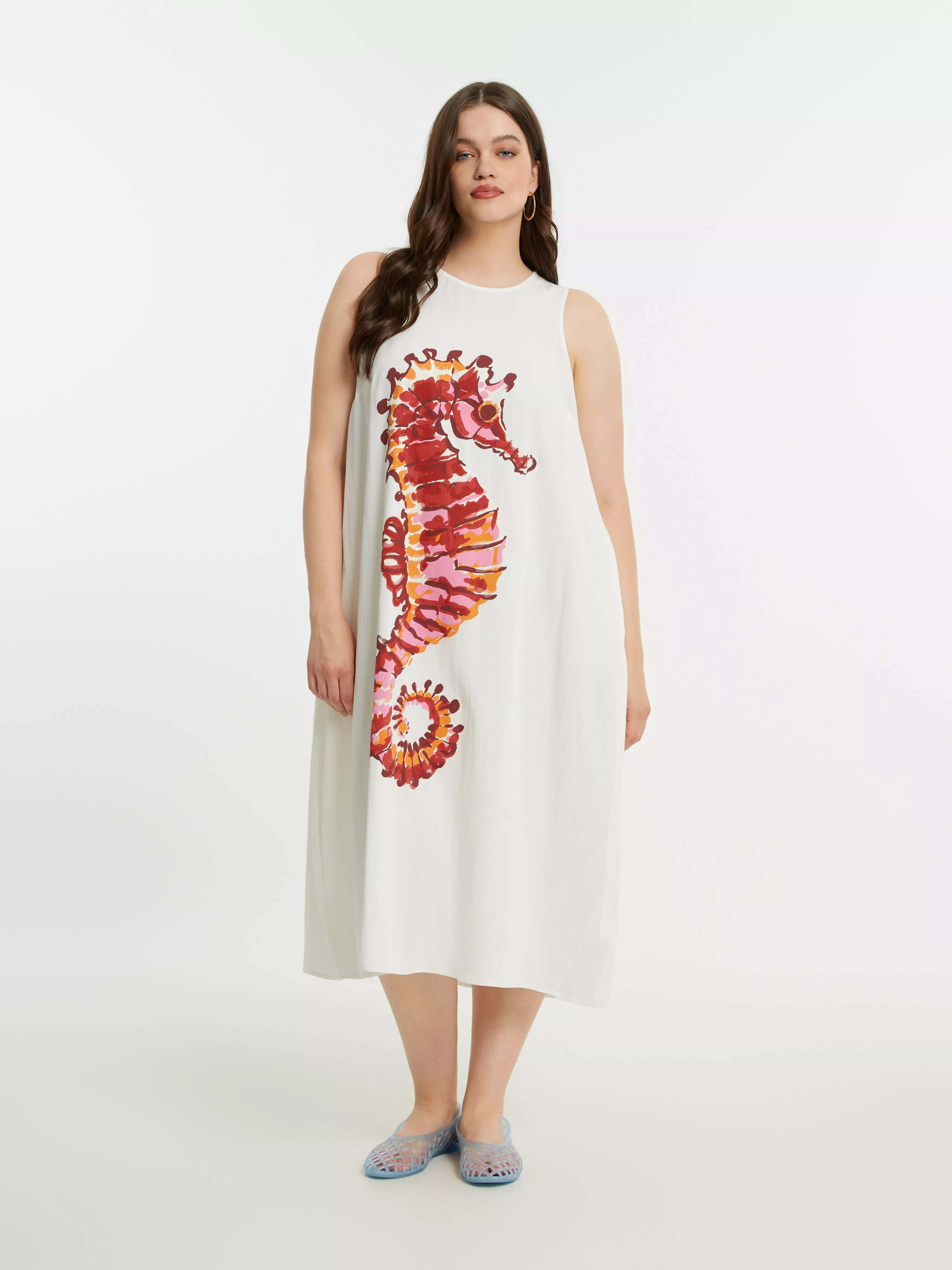 ROBE HIPPOCAMPE – MAT FASHION – GRANDE TAILLE 44–52