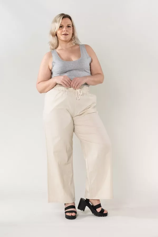 PANTALON COTON CALYPSO – NINA CARTER – GRANDE TAILLE 42–48