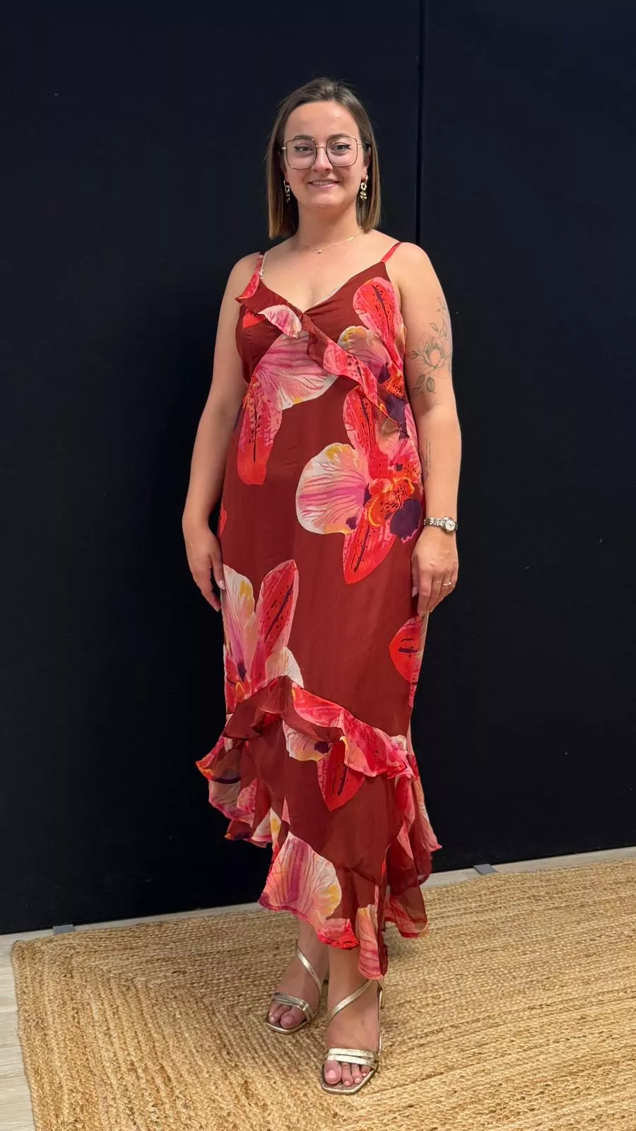 ROBE FLORA – ONLY CARMAKOMA – GRANDE TAILLE 42–54