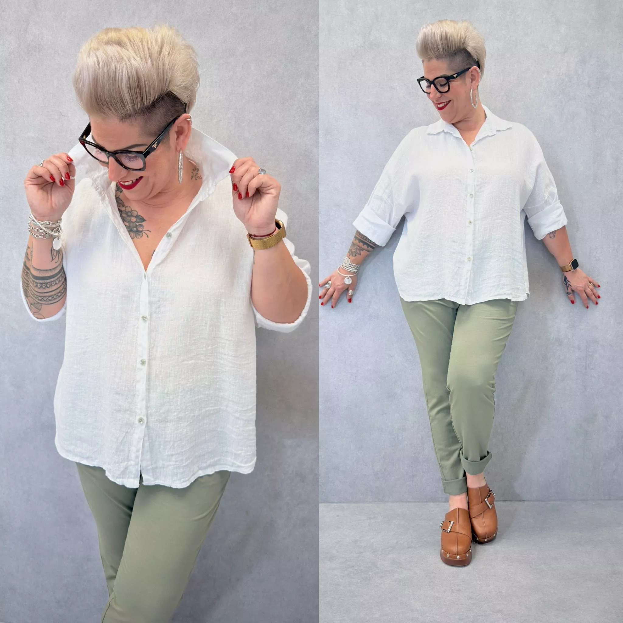 BLOUSE LIN – C MÉLODIE – GRANDE TAILLE 46–50