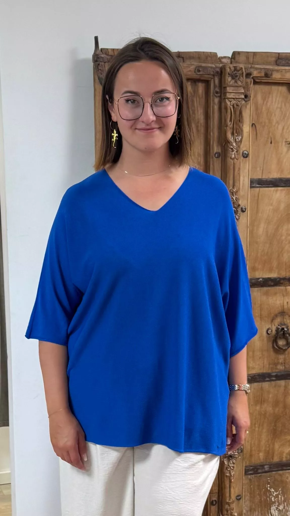 T-SHIRT TRICOT FIN – C MÉLODIE – GRANDE TAILLE 46–50