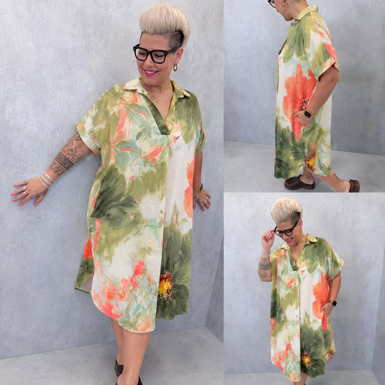 ROBE FLORA – GRANDE TAILLE 46–50