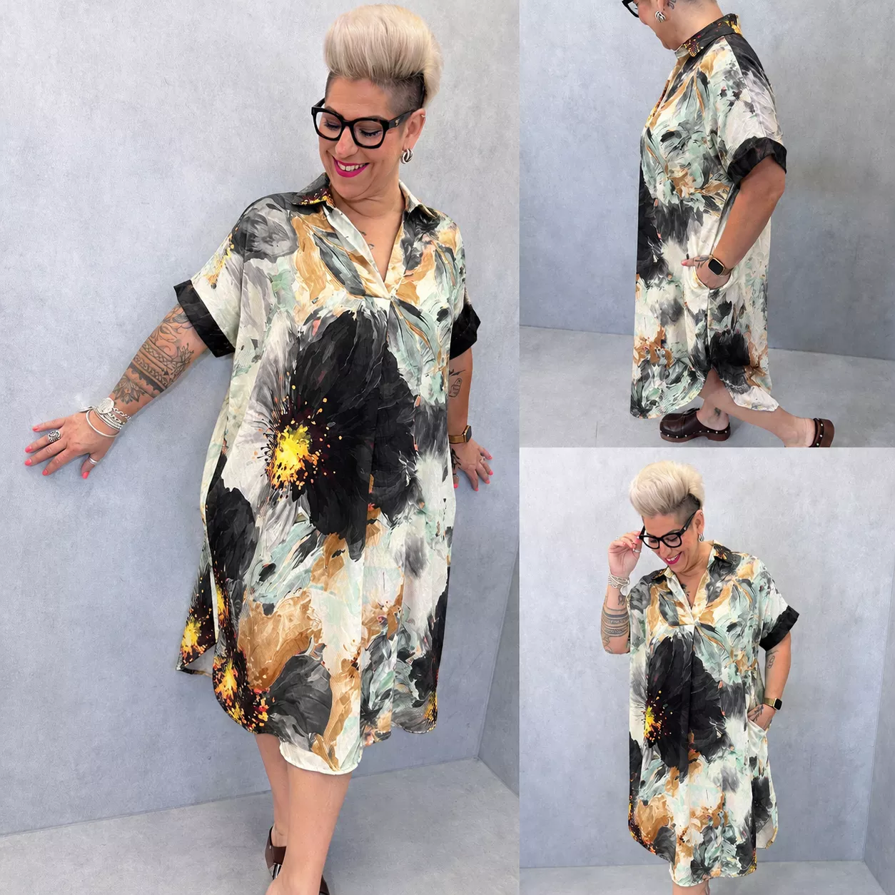 ROBE FLORA – GRANDE TAILLE 46–50